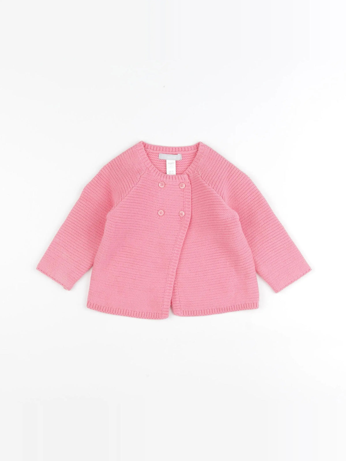 Obaïbi - gilet rose - 6 mois