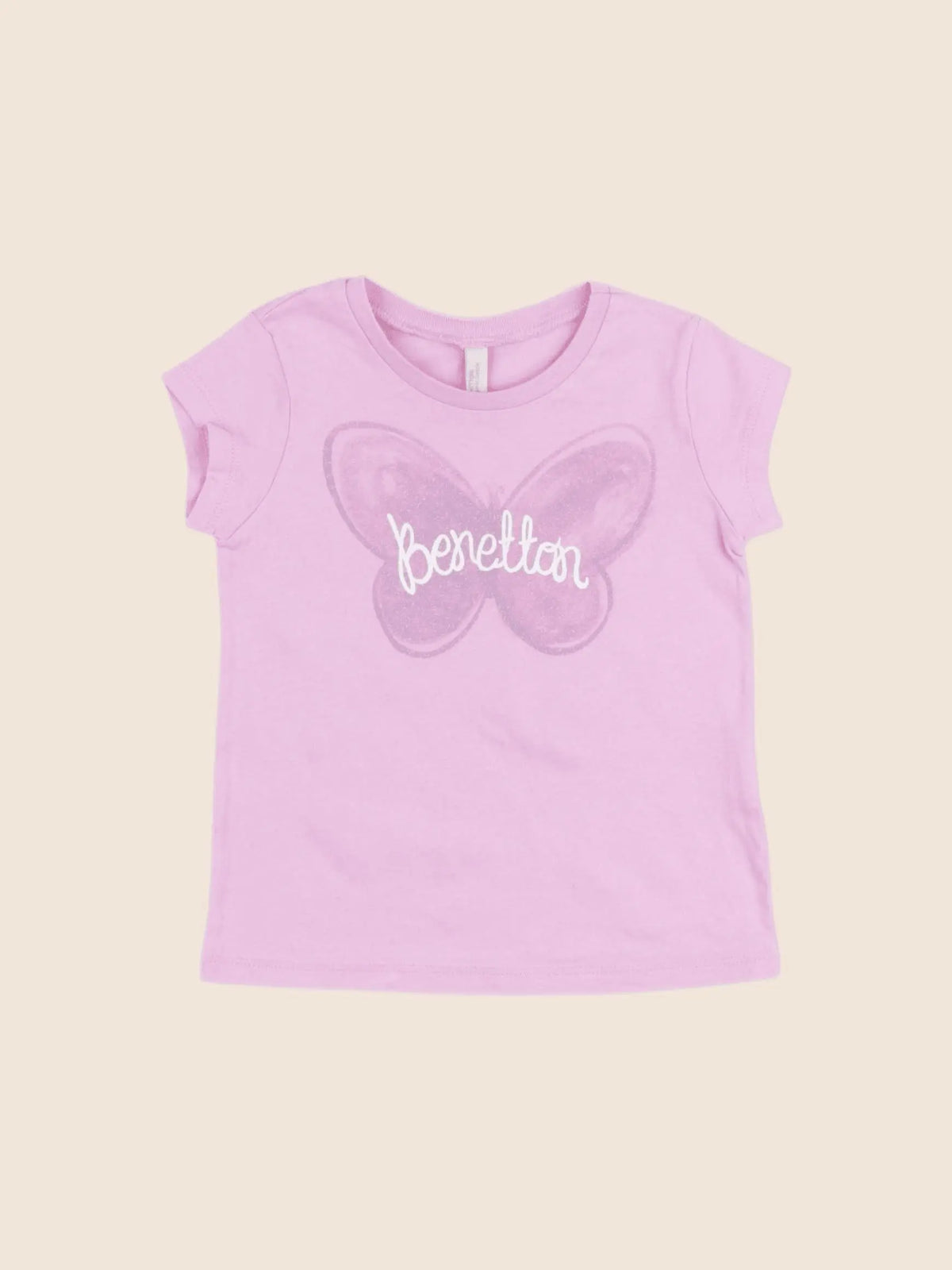 Benetton - tee-shirt rose - 1 an