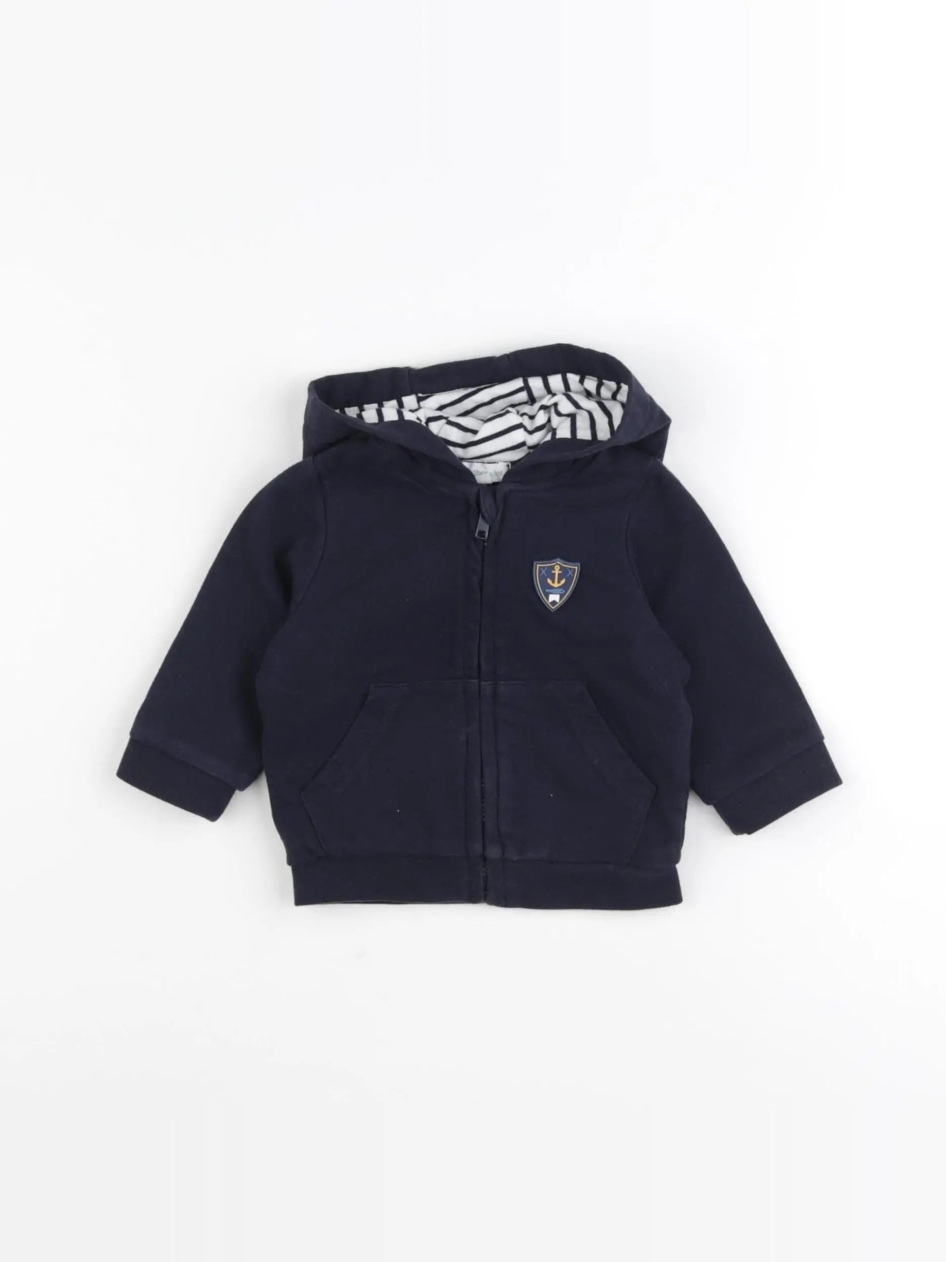 Vertbaudet - sweat bleu - 3 mois