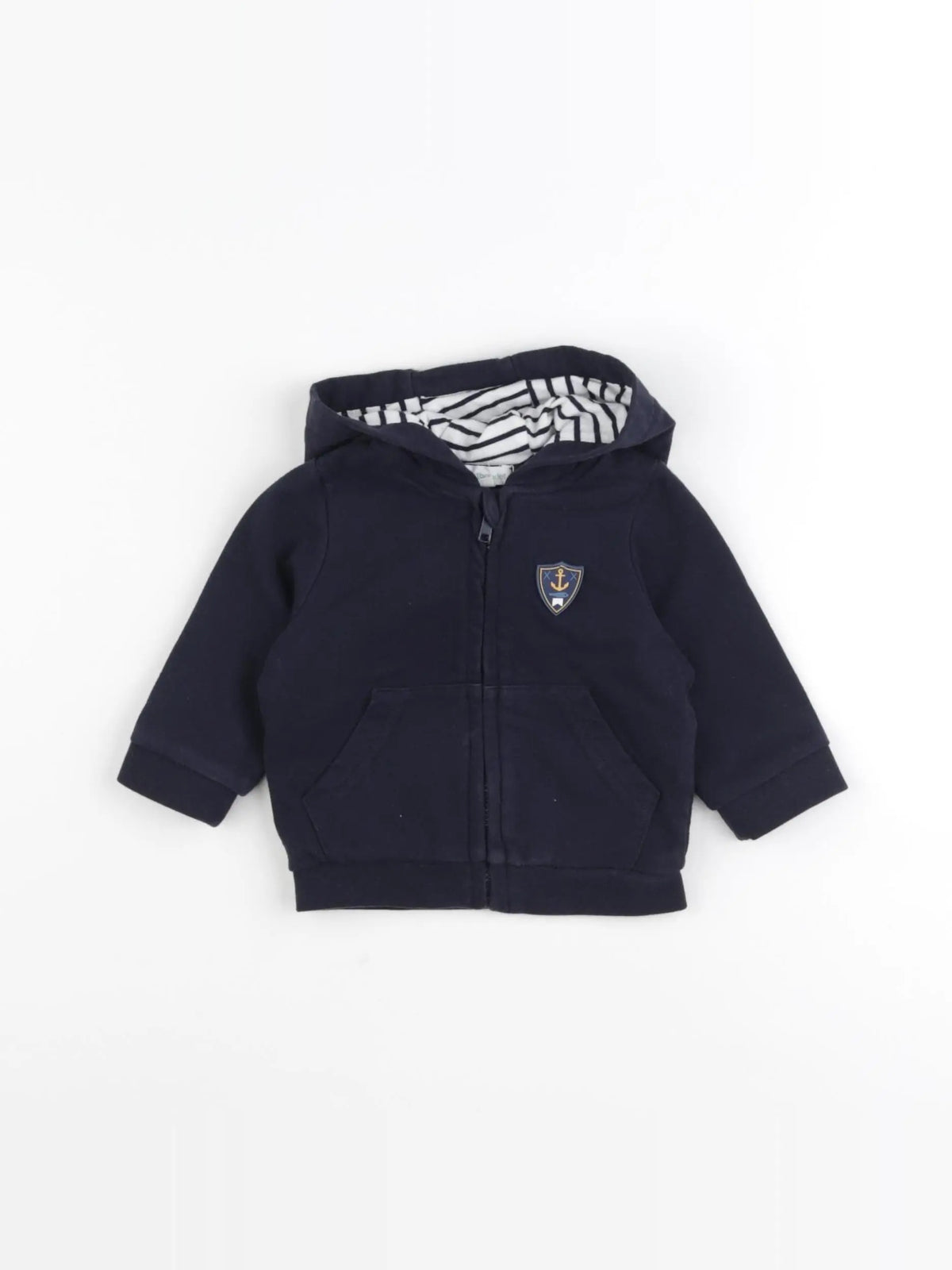 Vertbaudet - sweat bleu - 3 mois