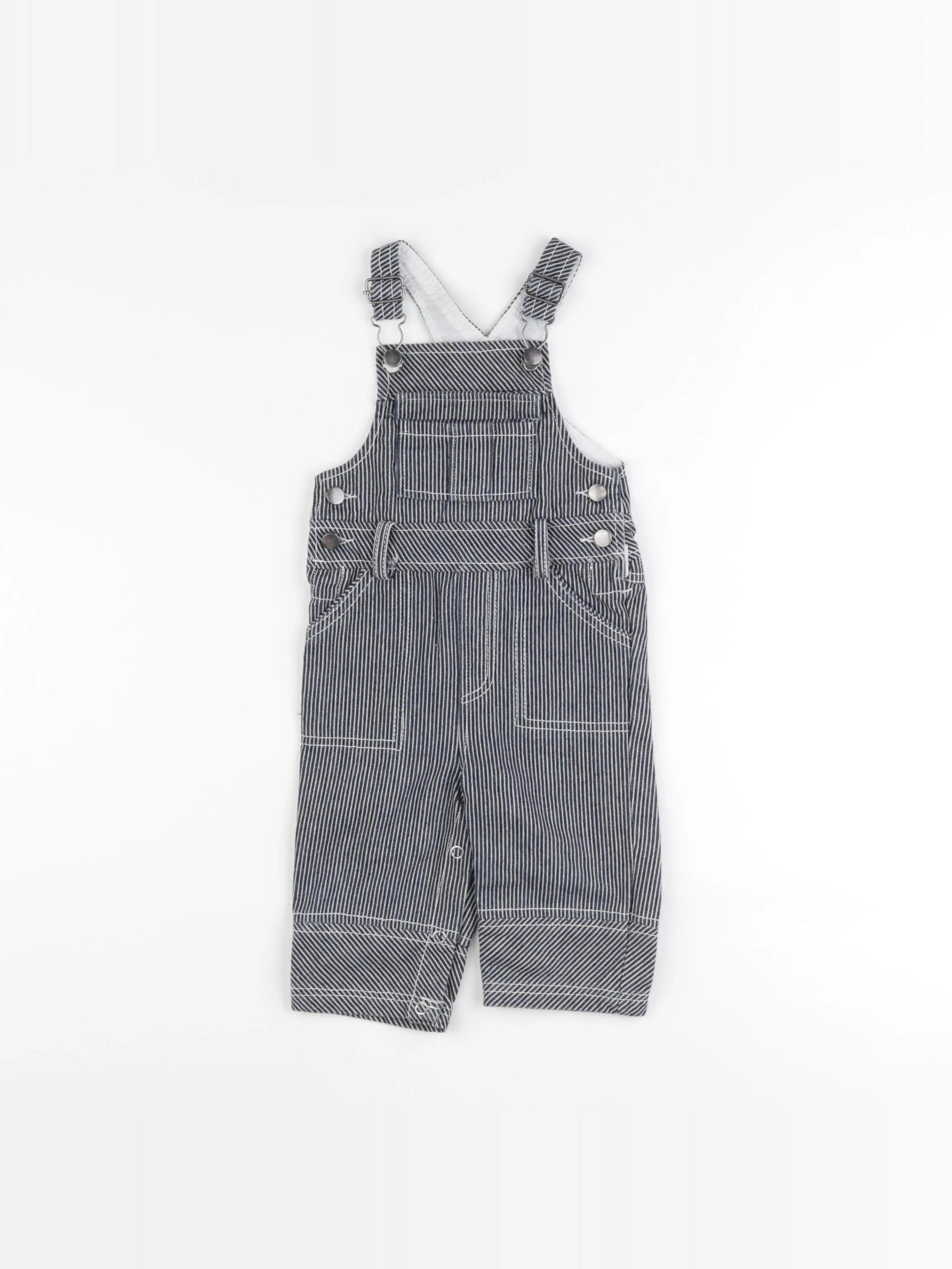 TroiZenfants - salopette bleu, blanc - 12 mois