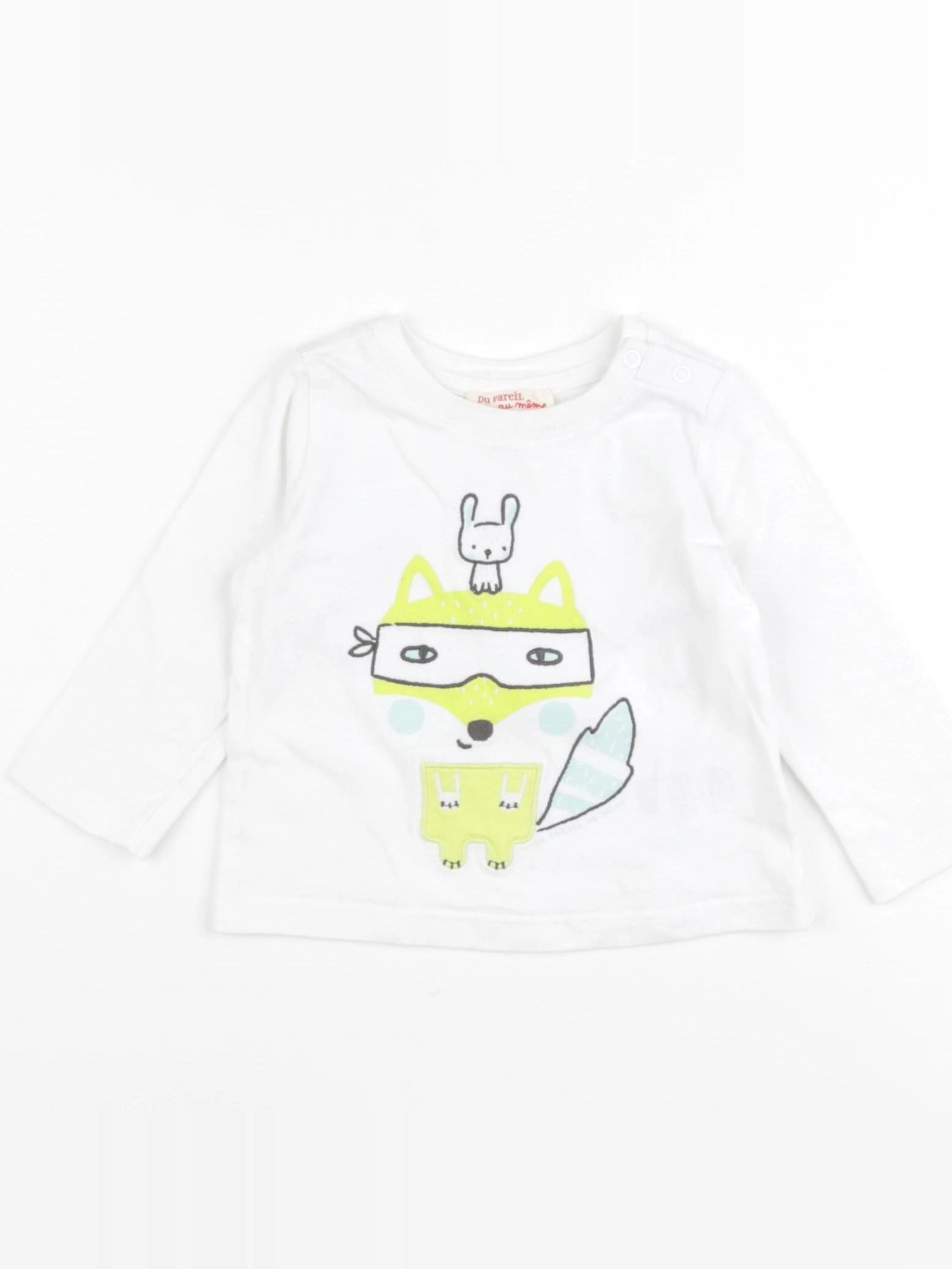 DPAM - tee-shirt blanc - 6 mois