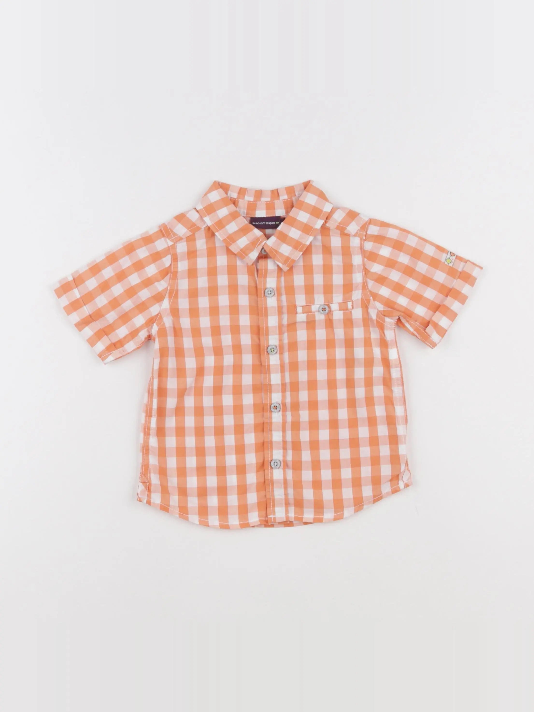 Sergent Major - chemise orange - 18 mois