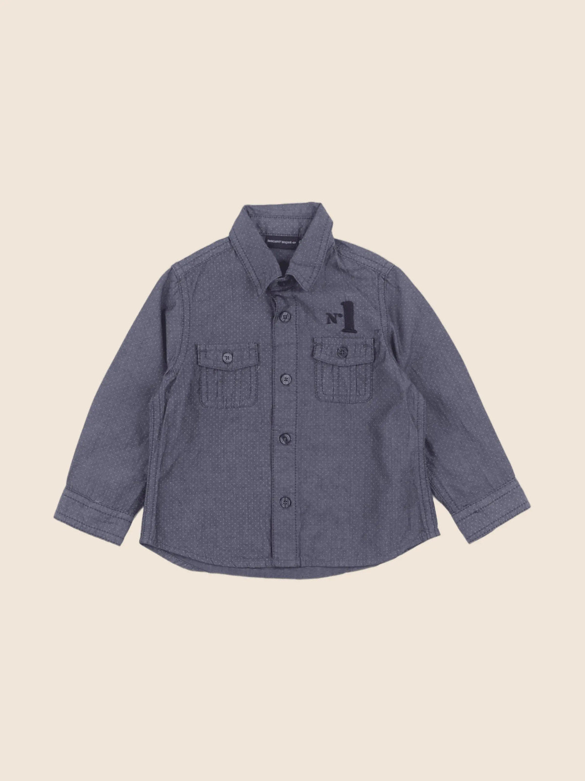 Sergent Major - chemise bleu - 2 ans