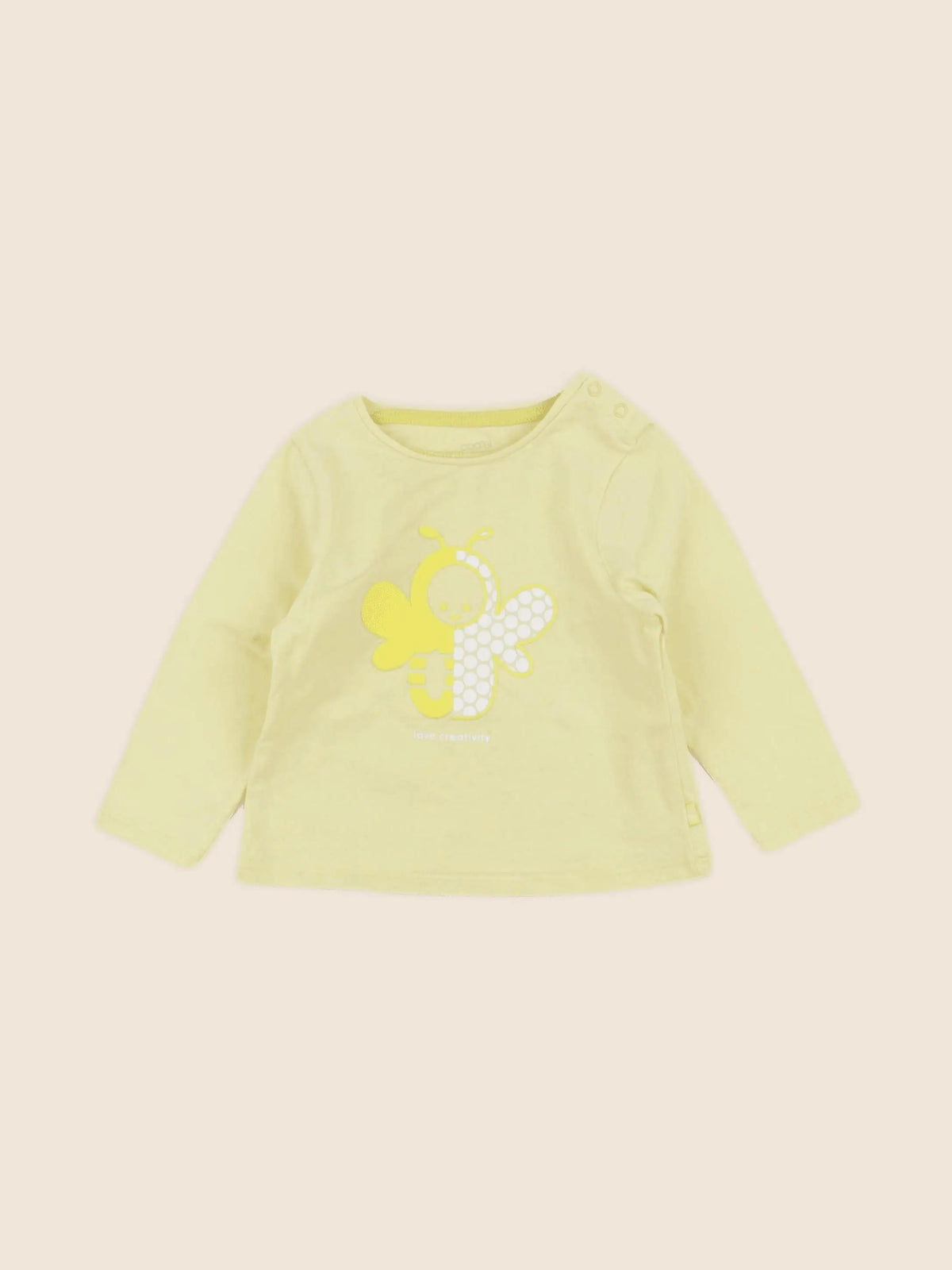 Obaïbi - tee-shirt jaune - 12 mois