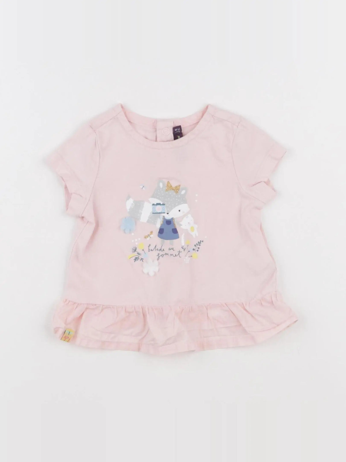 Sergent Major - tee-shirt rose - 9 mois