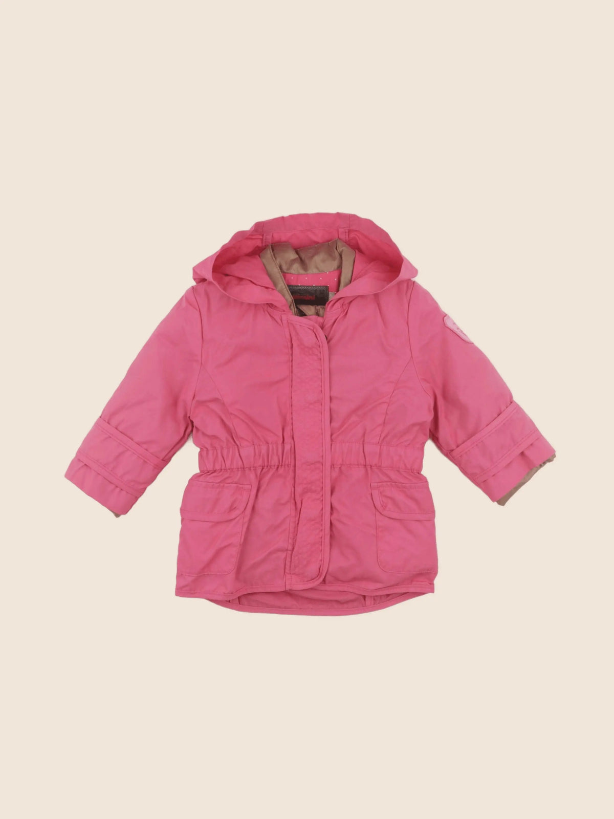 Catimini - manteau doublure amovible rose - 6 mois