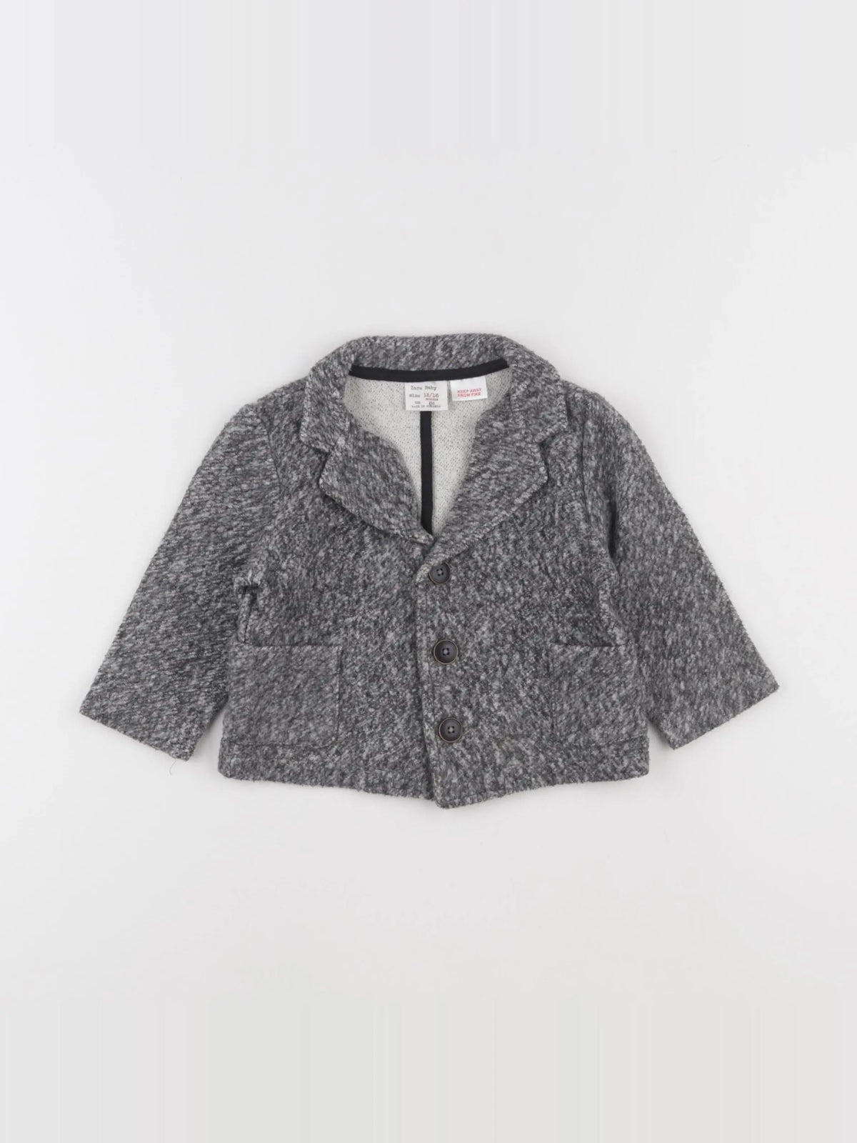 Zara - veste gris - 12/18 mois