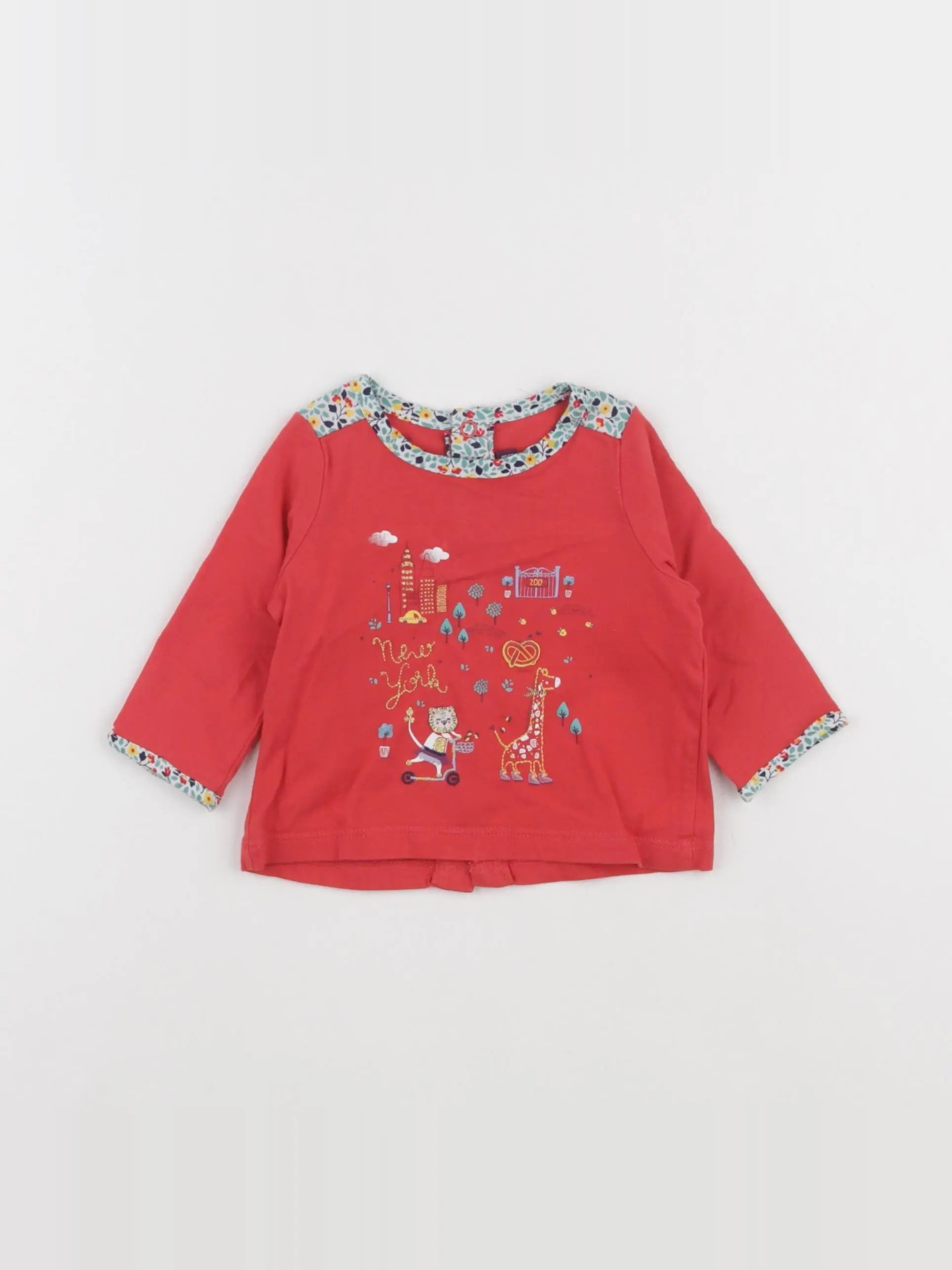 Sergent Major - tee-shirt rouge - 3 mois