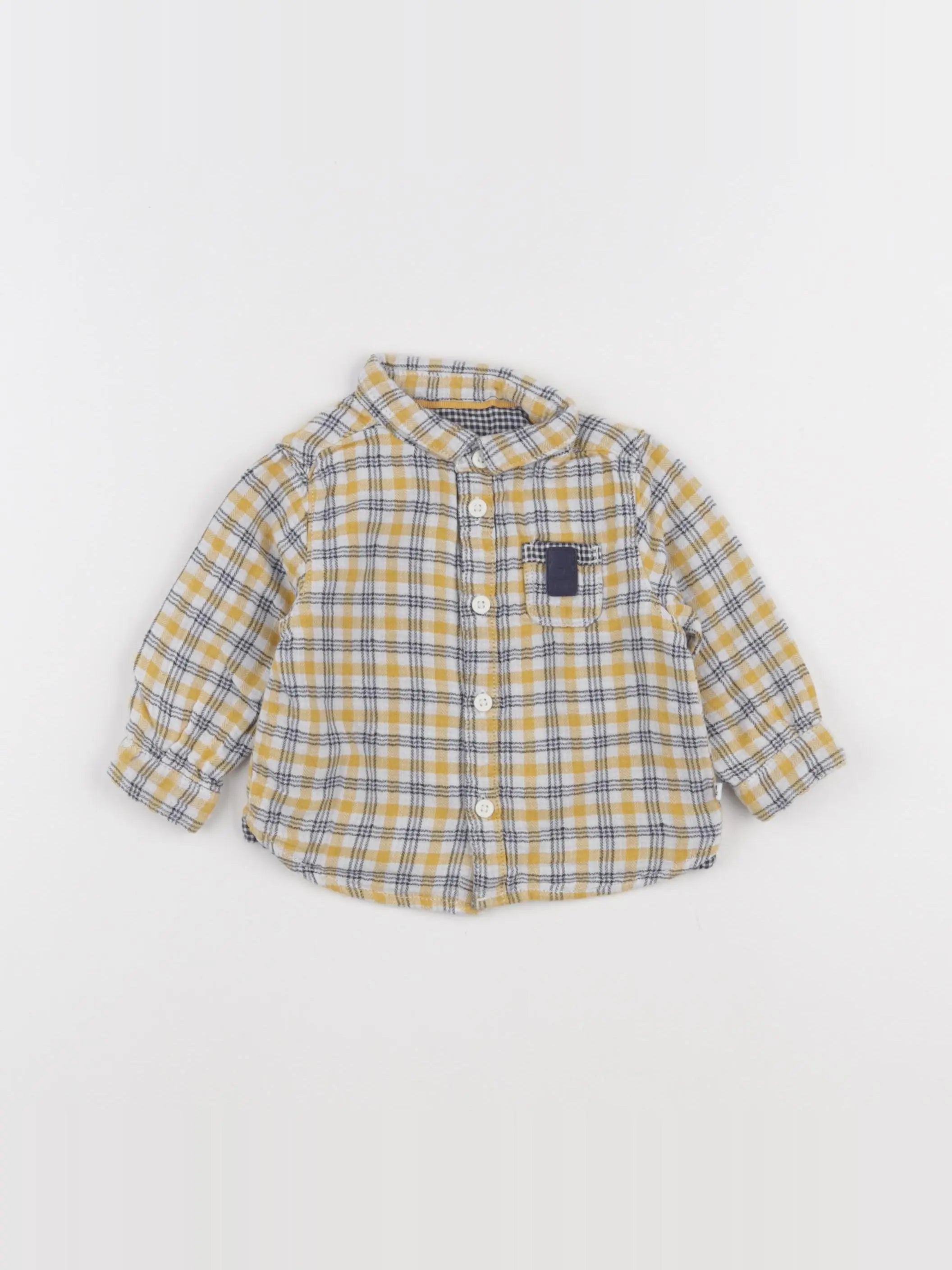 Obaïbi - chemise jaune - 6 mois