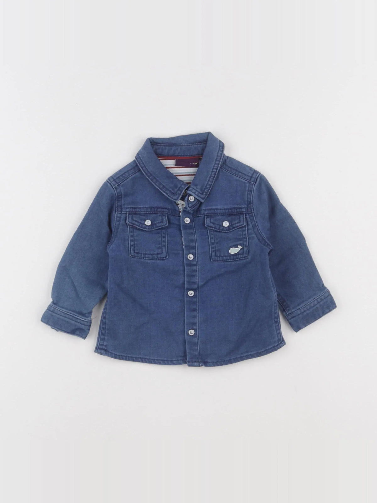 Sergent Major - chemise bleu - 6 mois