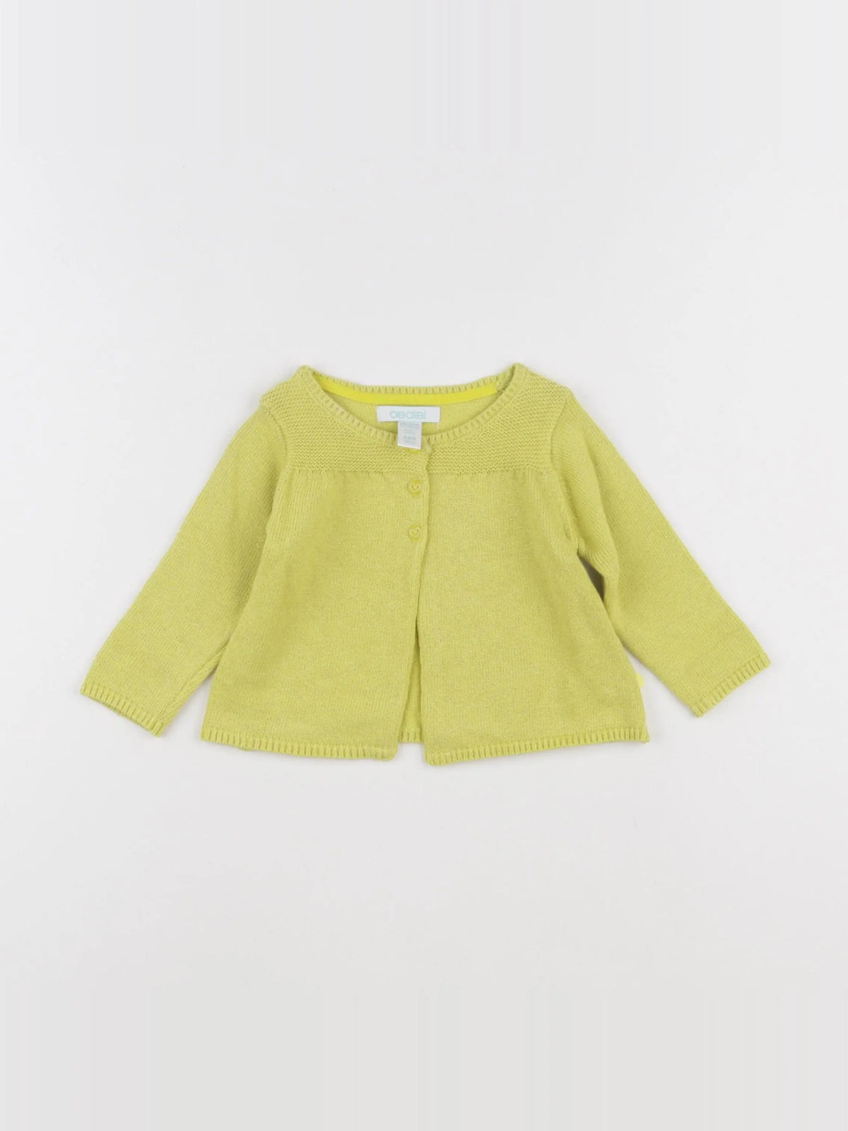 Obaïbi - gilet jaune - 6 mois