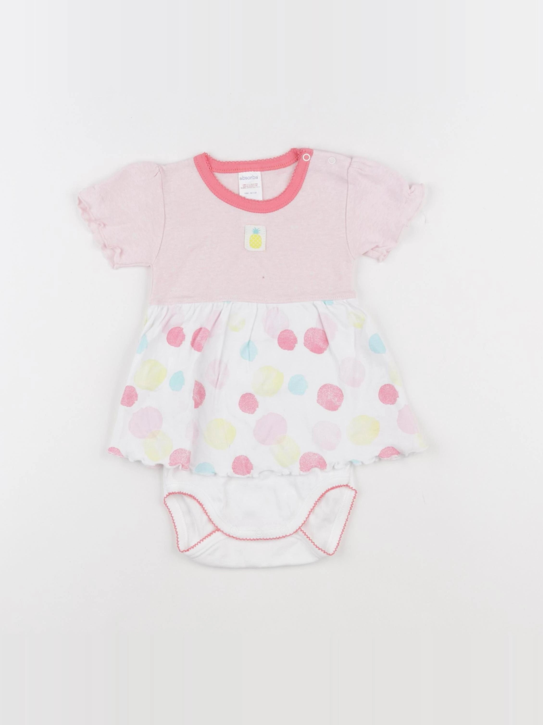 Absorba - body robe blanc - 6 mois