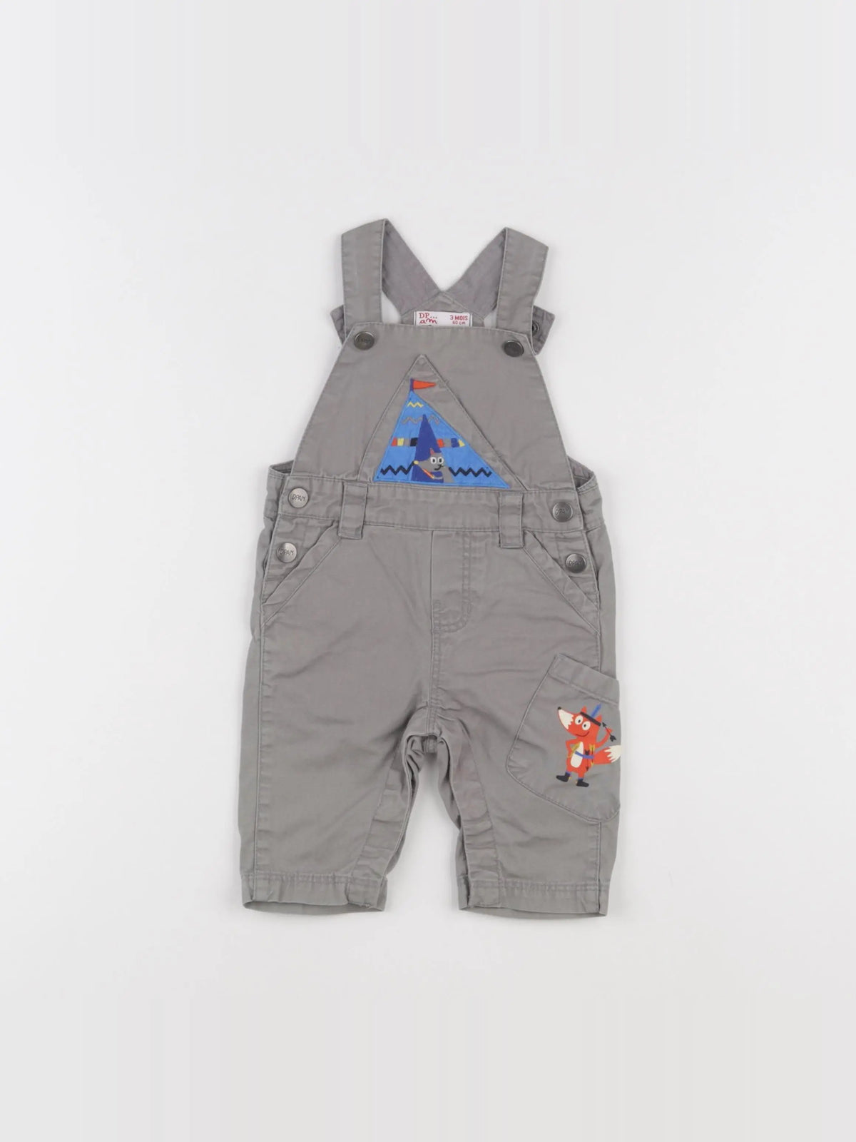 DPAM - salopette gris - 3 mois