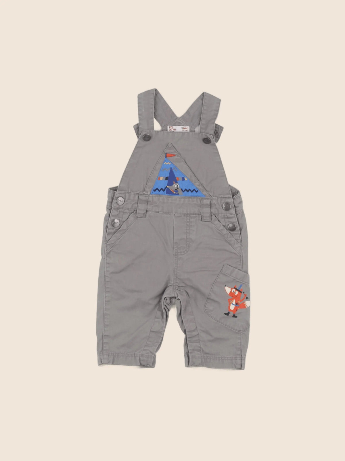 DPAM - salopette gris - 3 mois