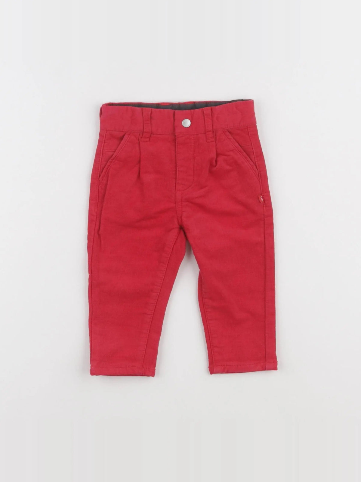 Obaïbi - pantalon rouge - 6 mois