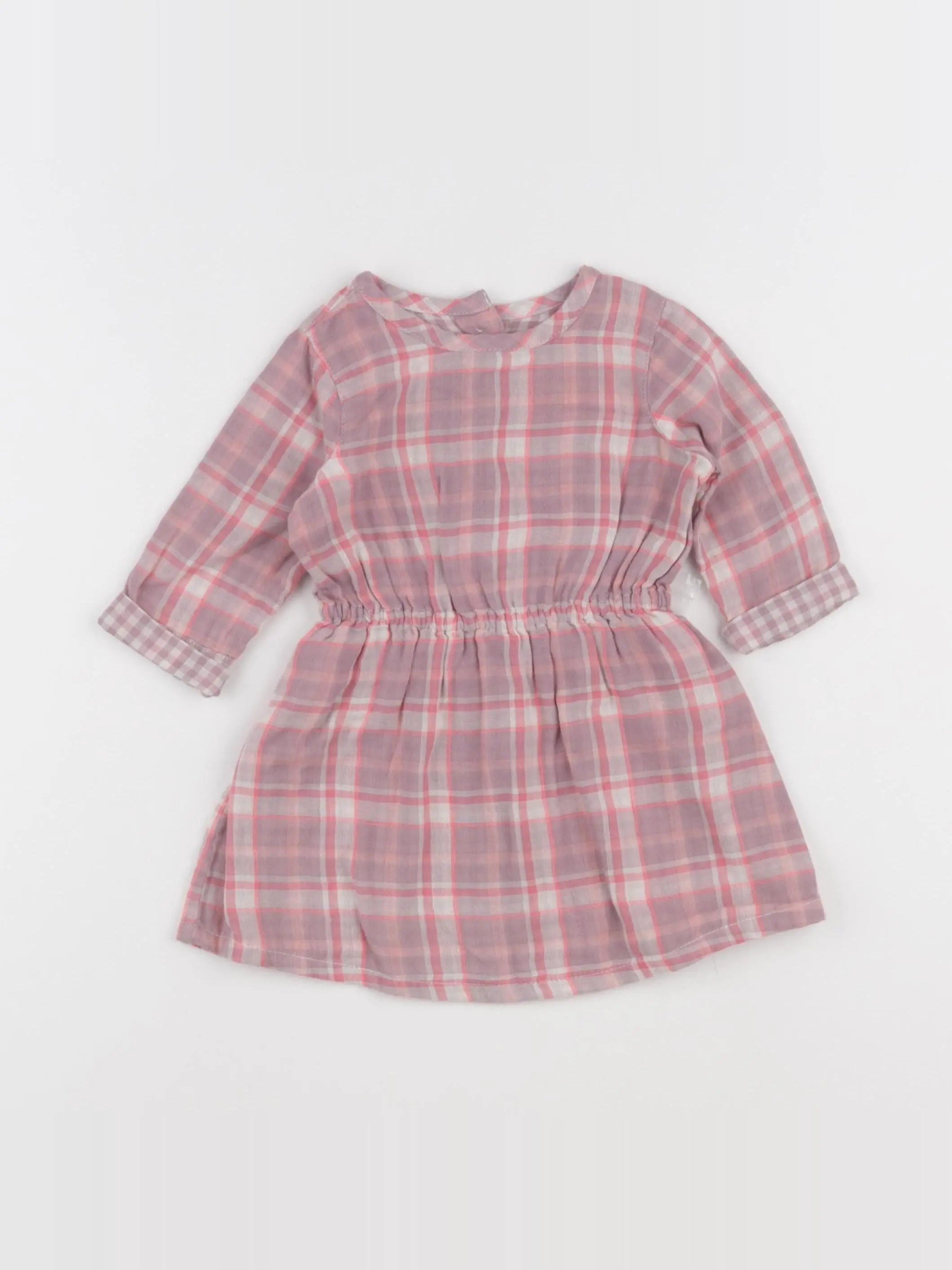 Benetton - robe rose - 6/9 mois