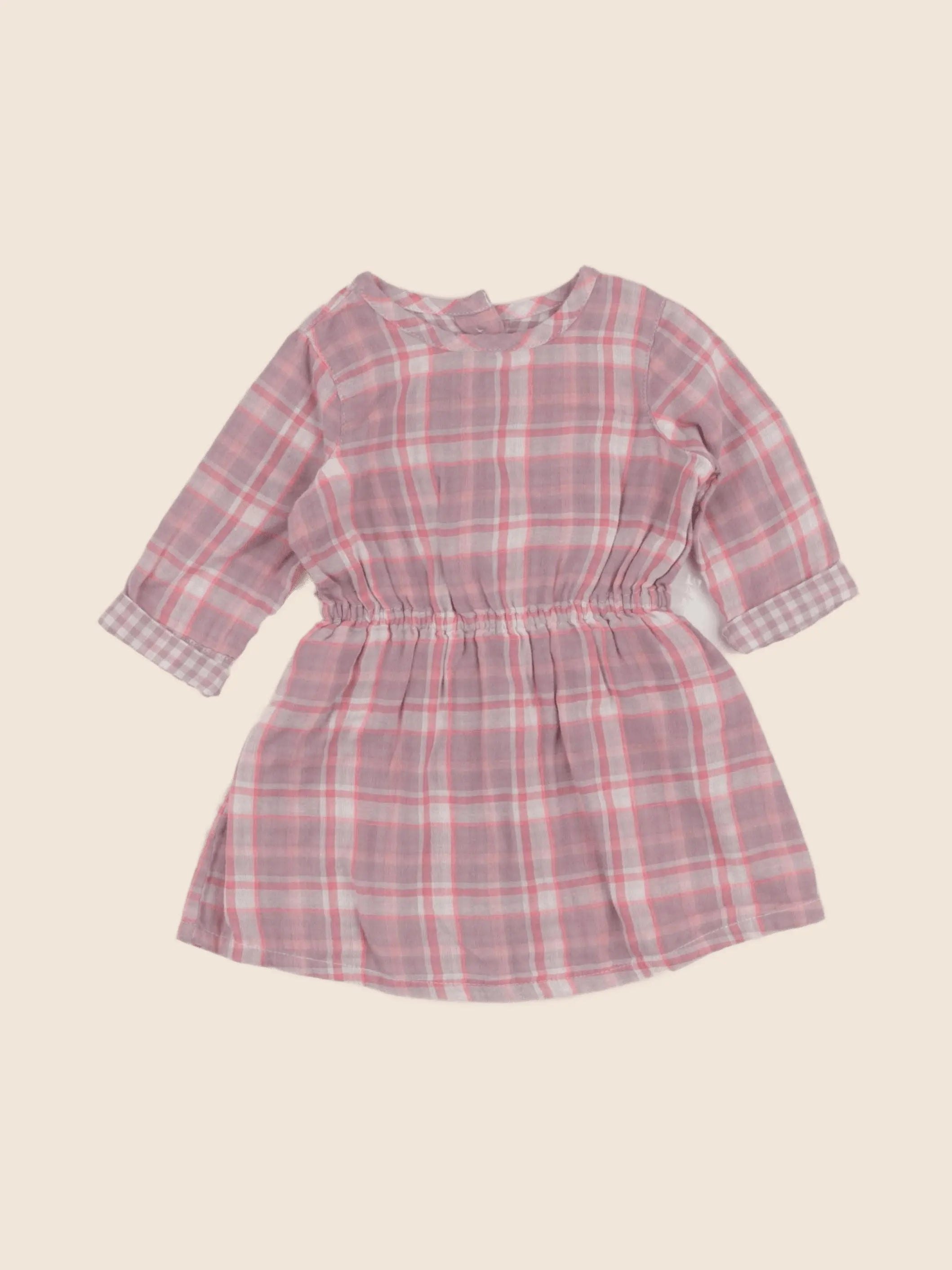 Benetton - robe rose - 6/9 mois