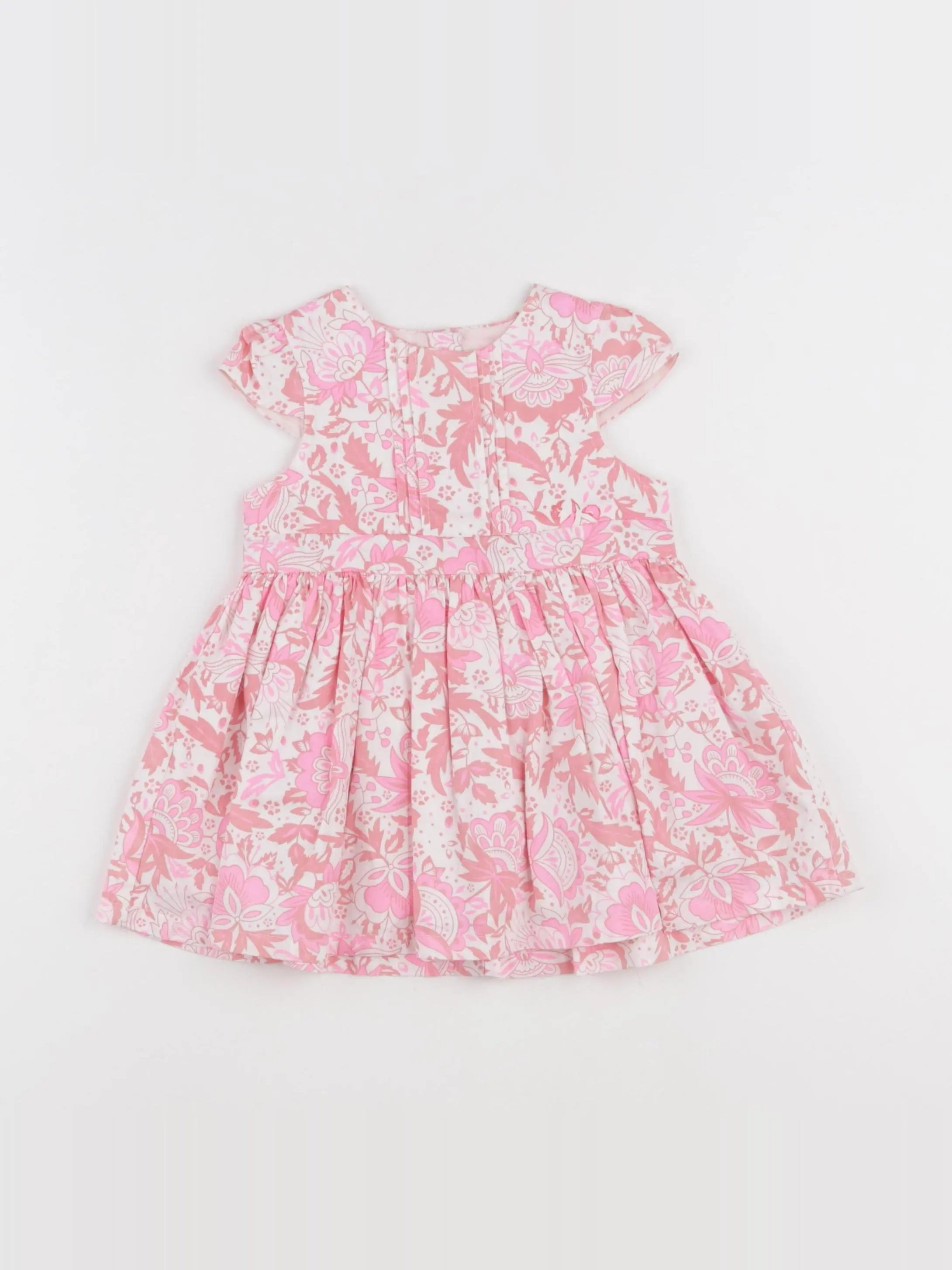 DPAM - robe rose, beige - 9 mois