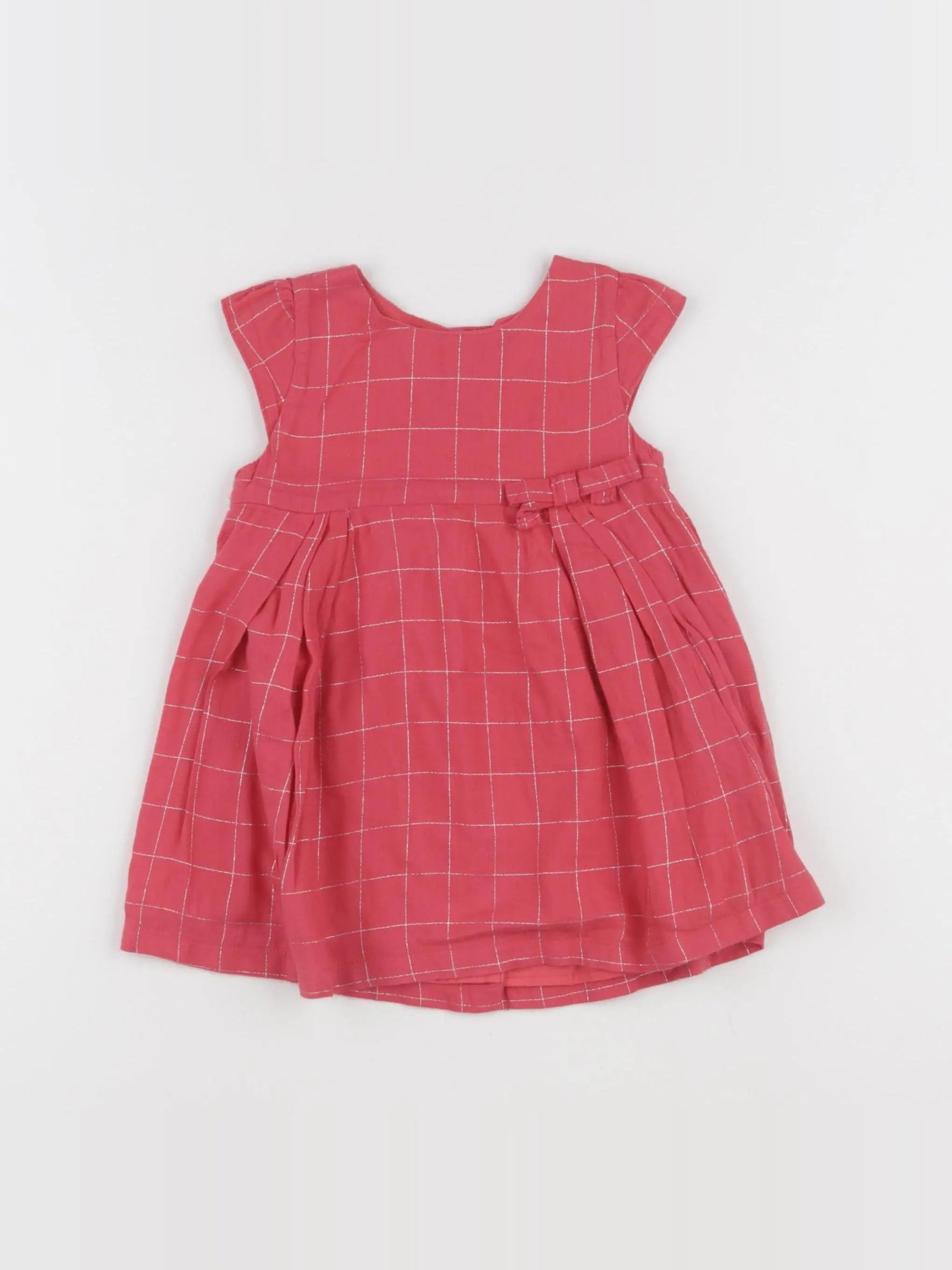 Absorba - robe rose, argent - 12 mois