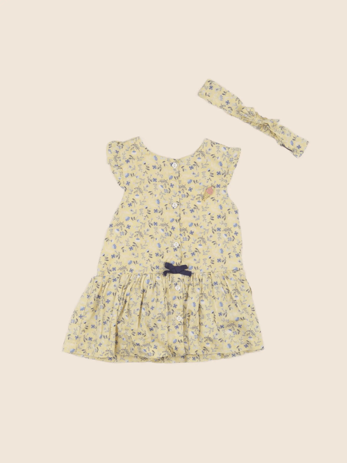 Sergent Major - robe jaune - 6 mois
