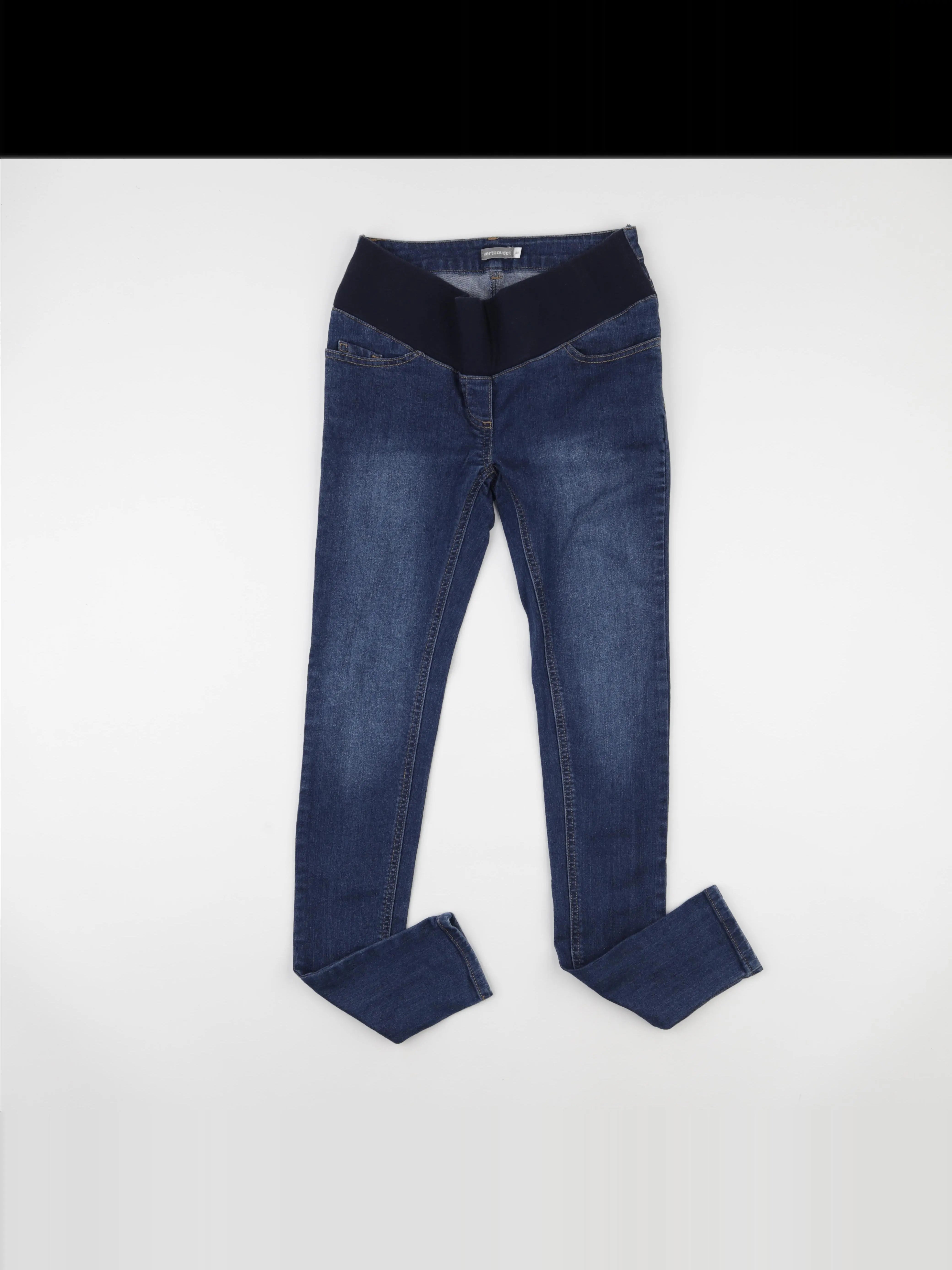 Vertbaudet - jean grossesse bleu - 34