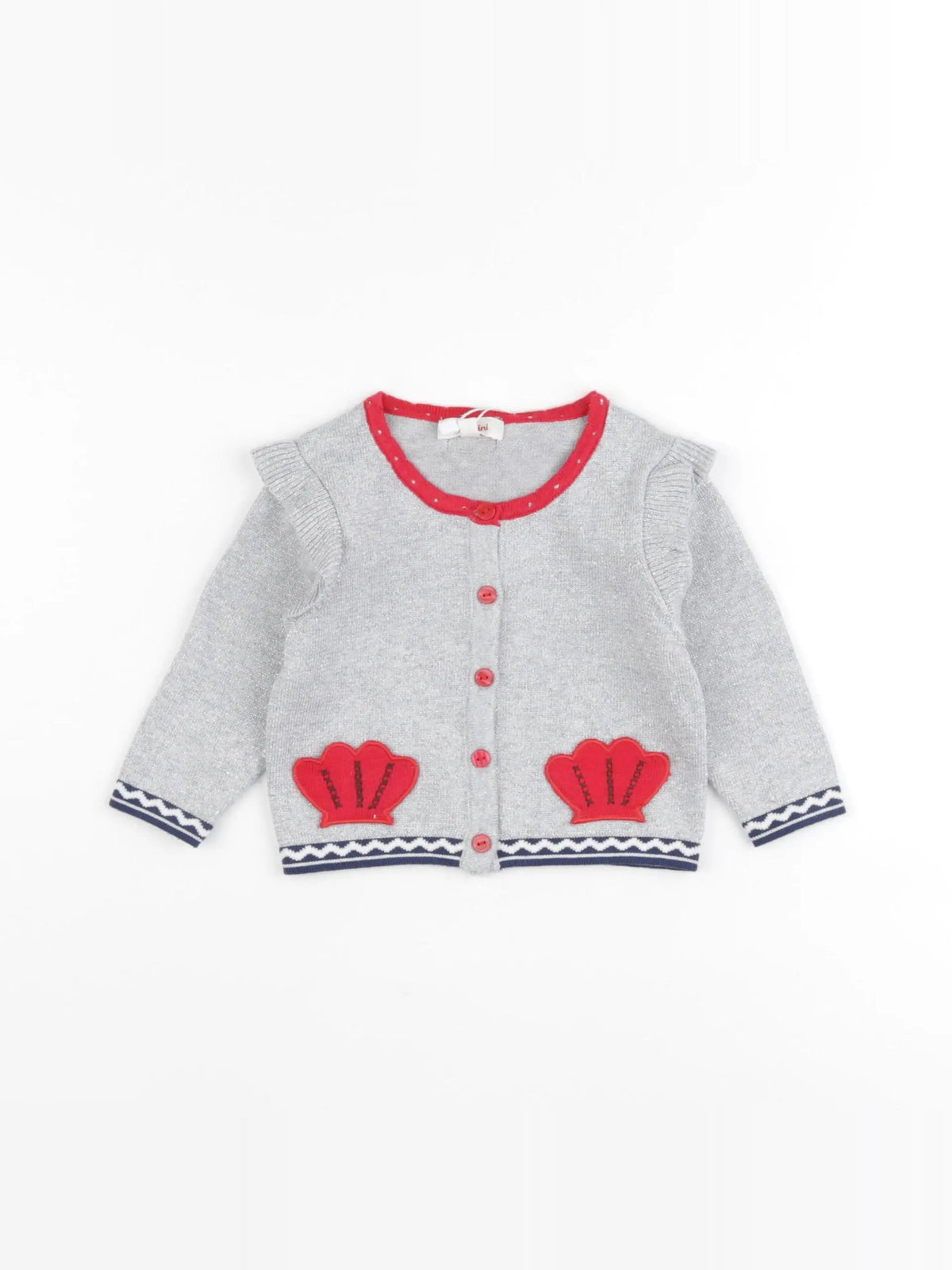 Catimini - gilet argent - 6 mois