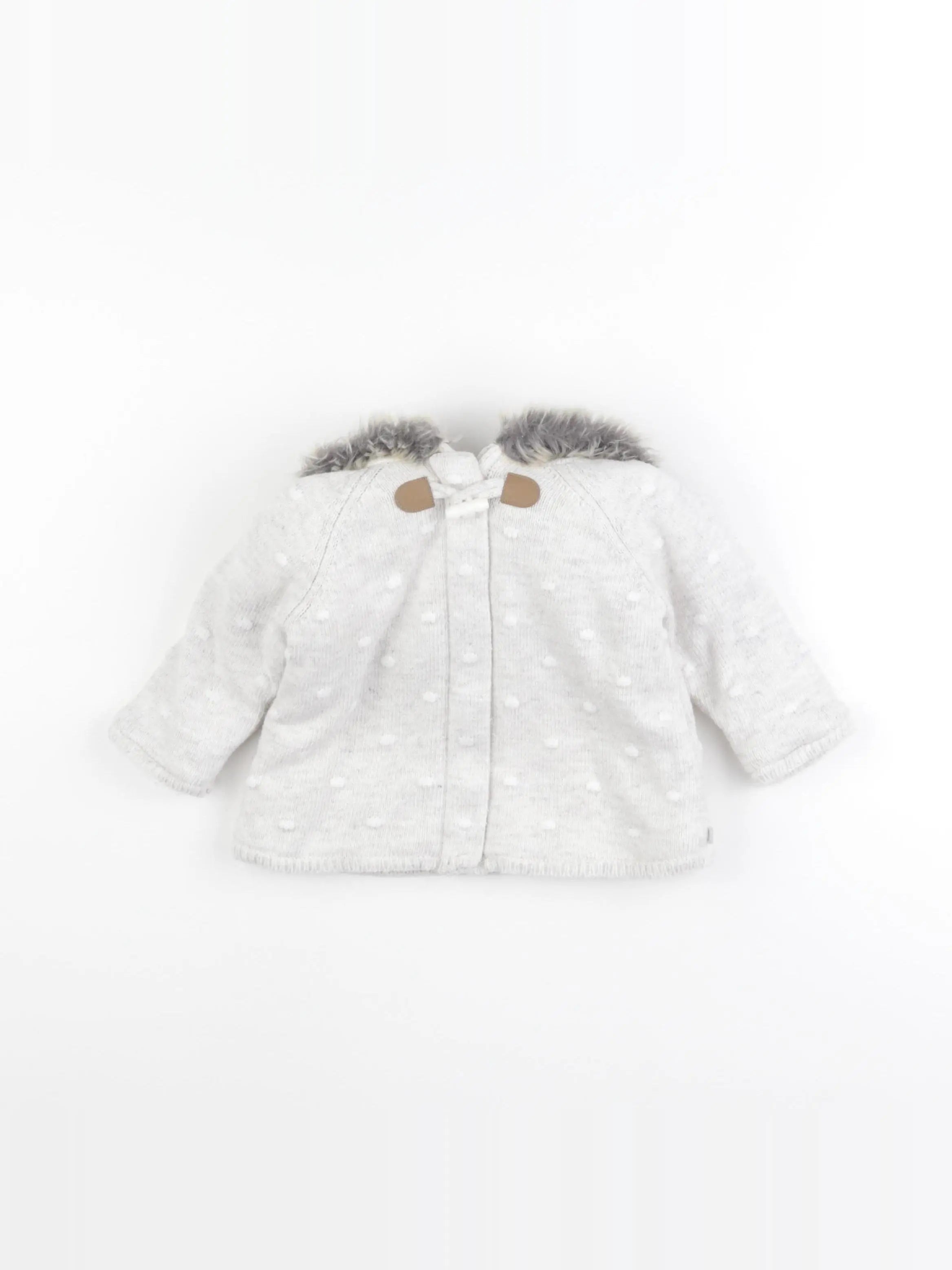 Obaïbi - gilet beige - 6 mois