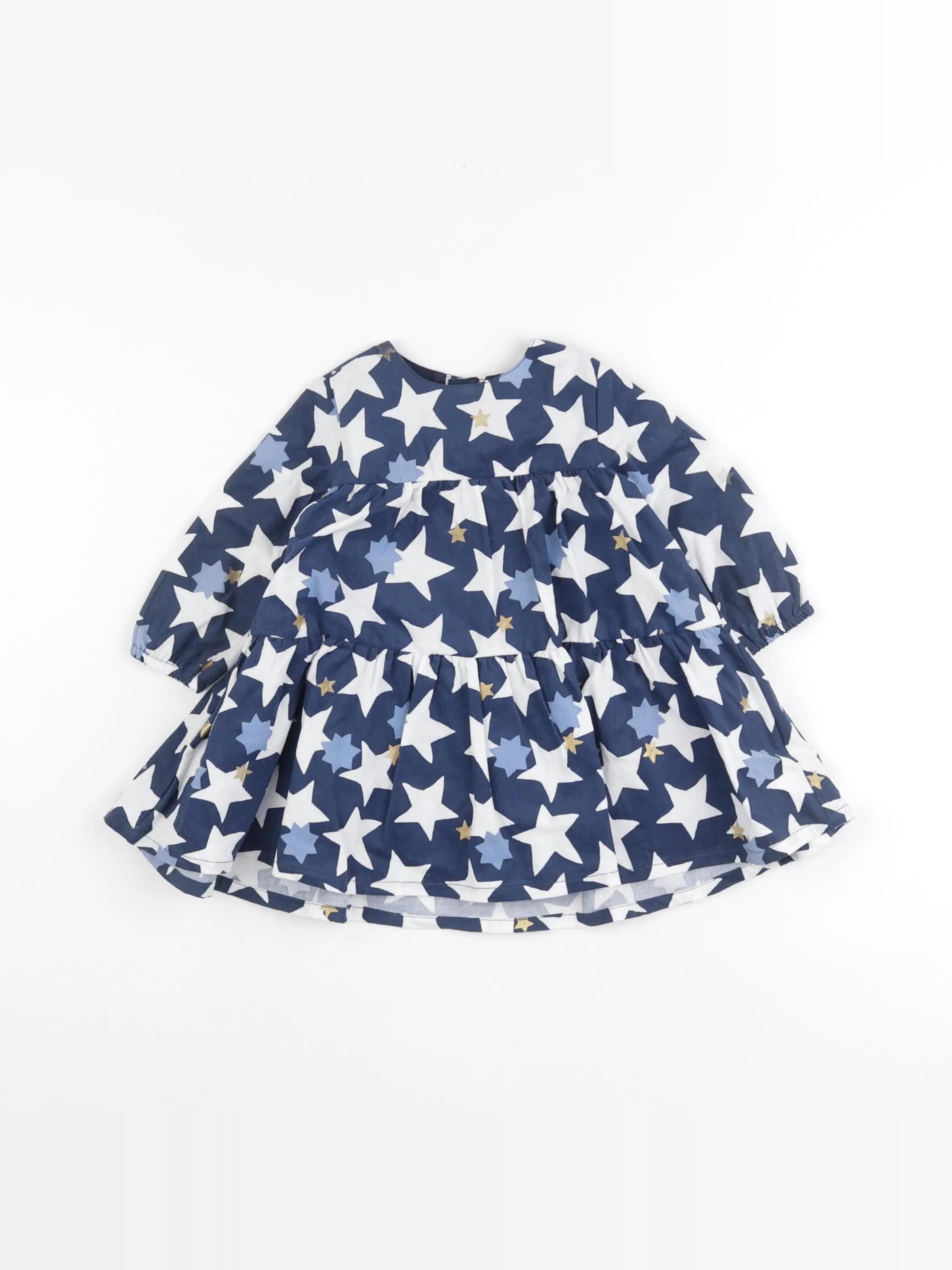 Catimini - robe blanc, bleu - 6 mois