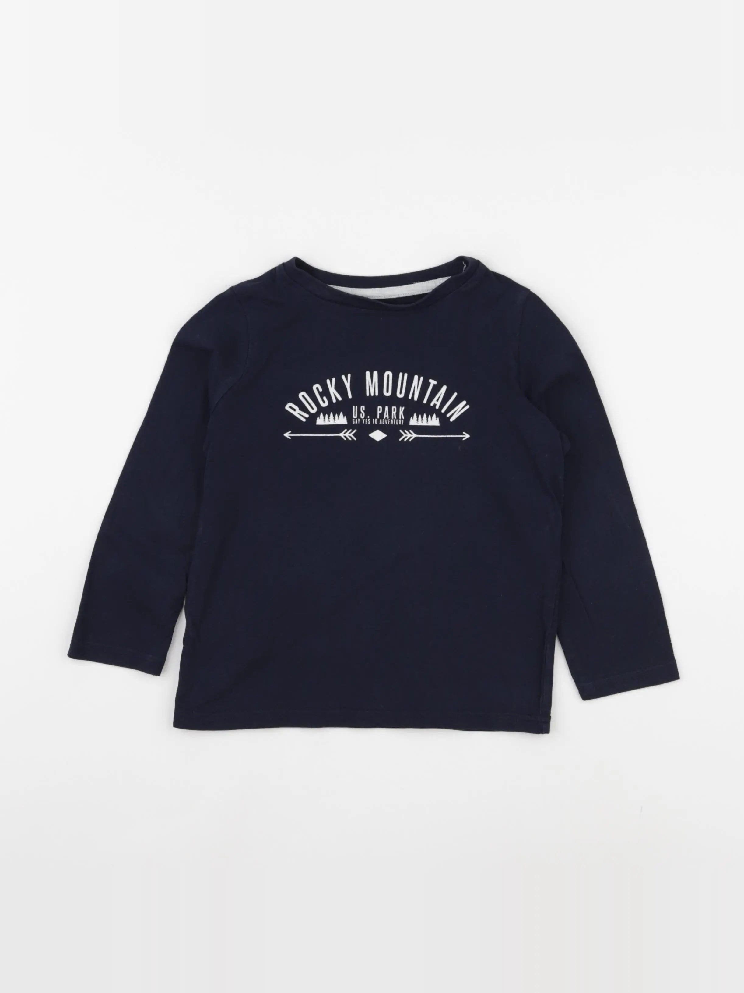 Vertbaudet - tee-shirt bleu - 4 ans