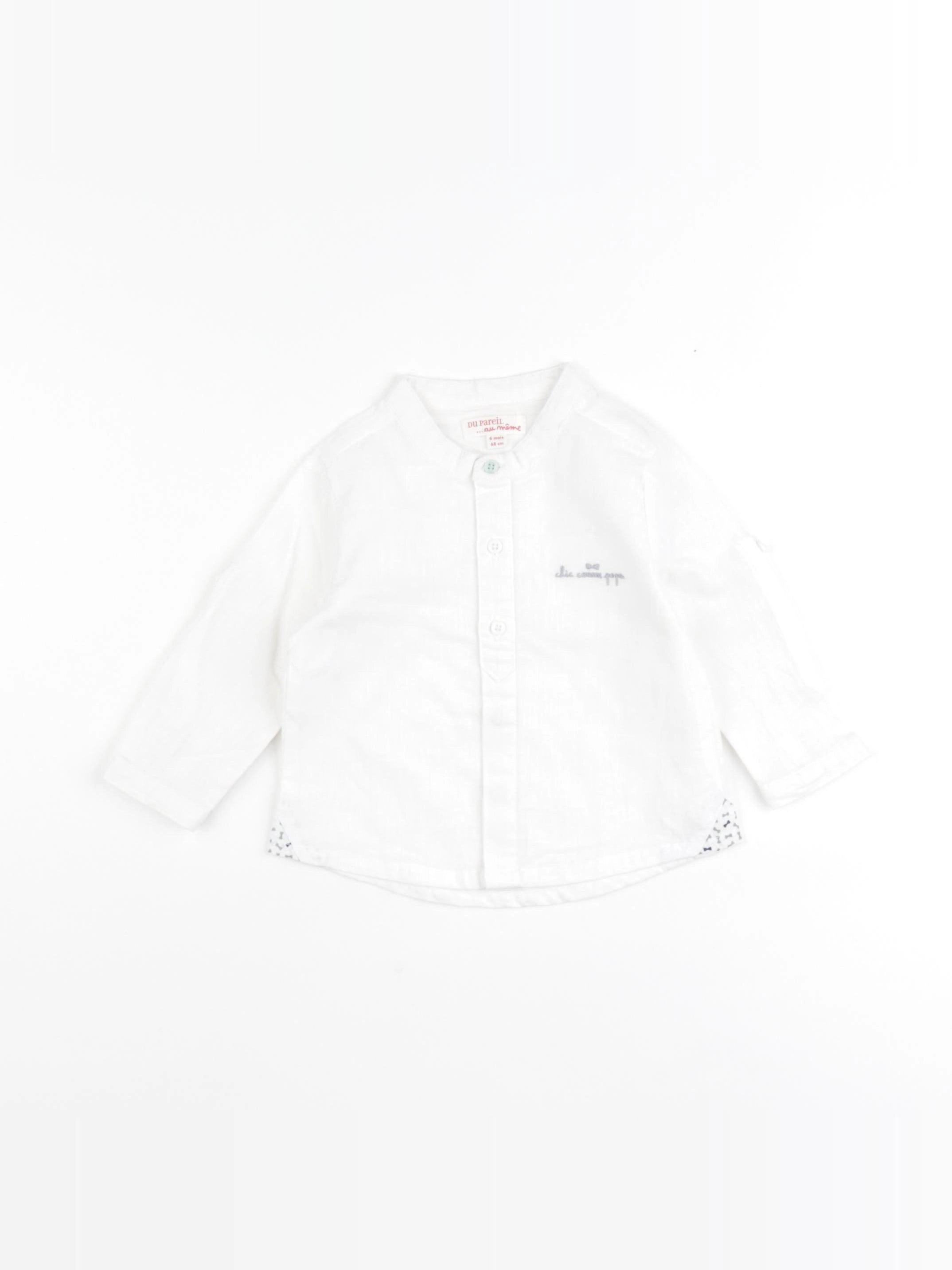 DPAM - chemise blanc - 6 mois