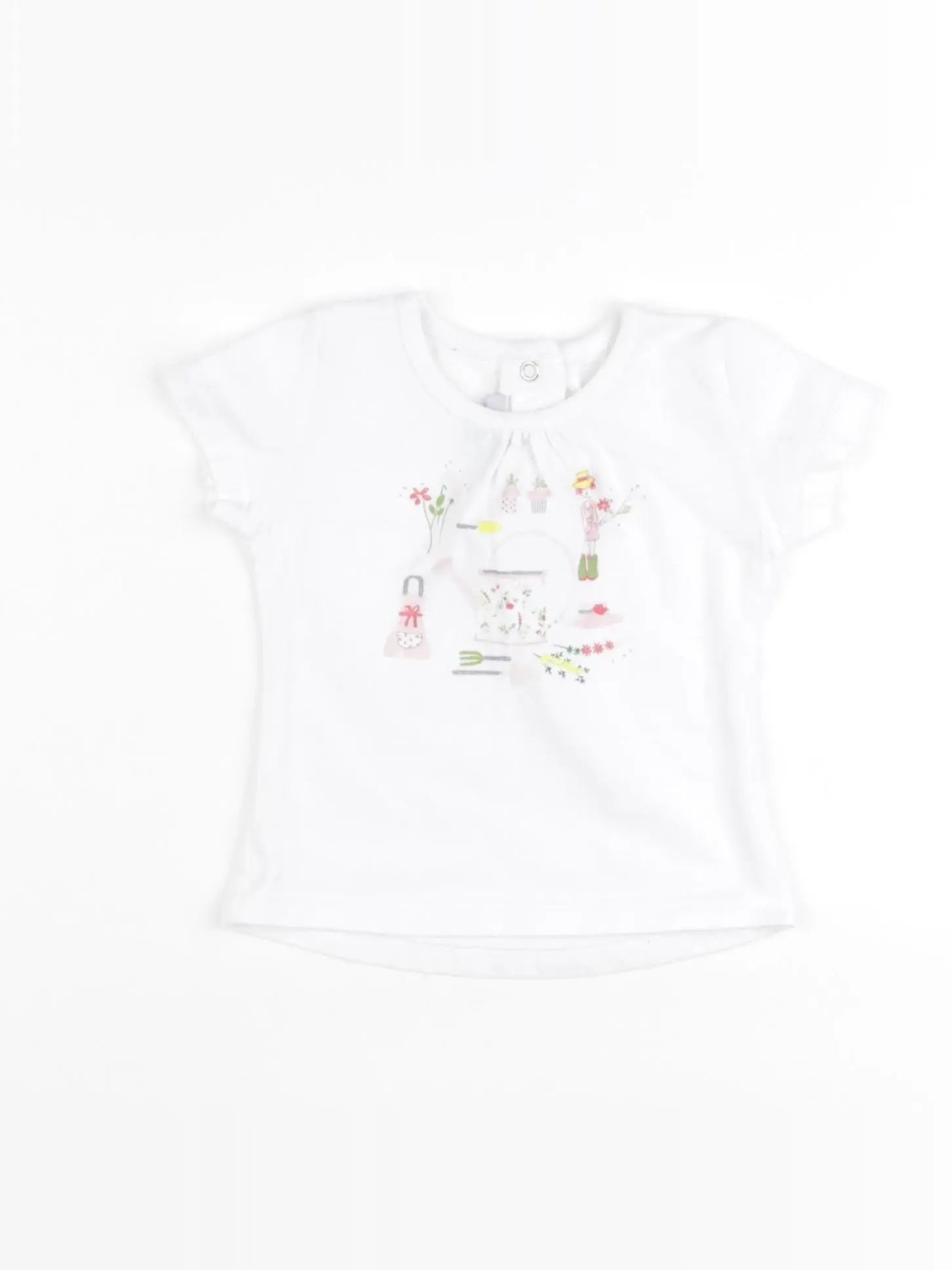 Absorba - tee-shirt blanc - 6 mois