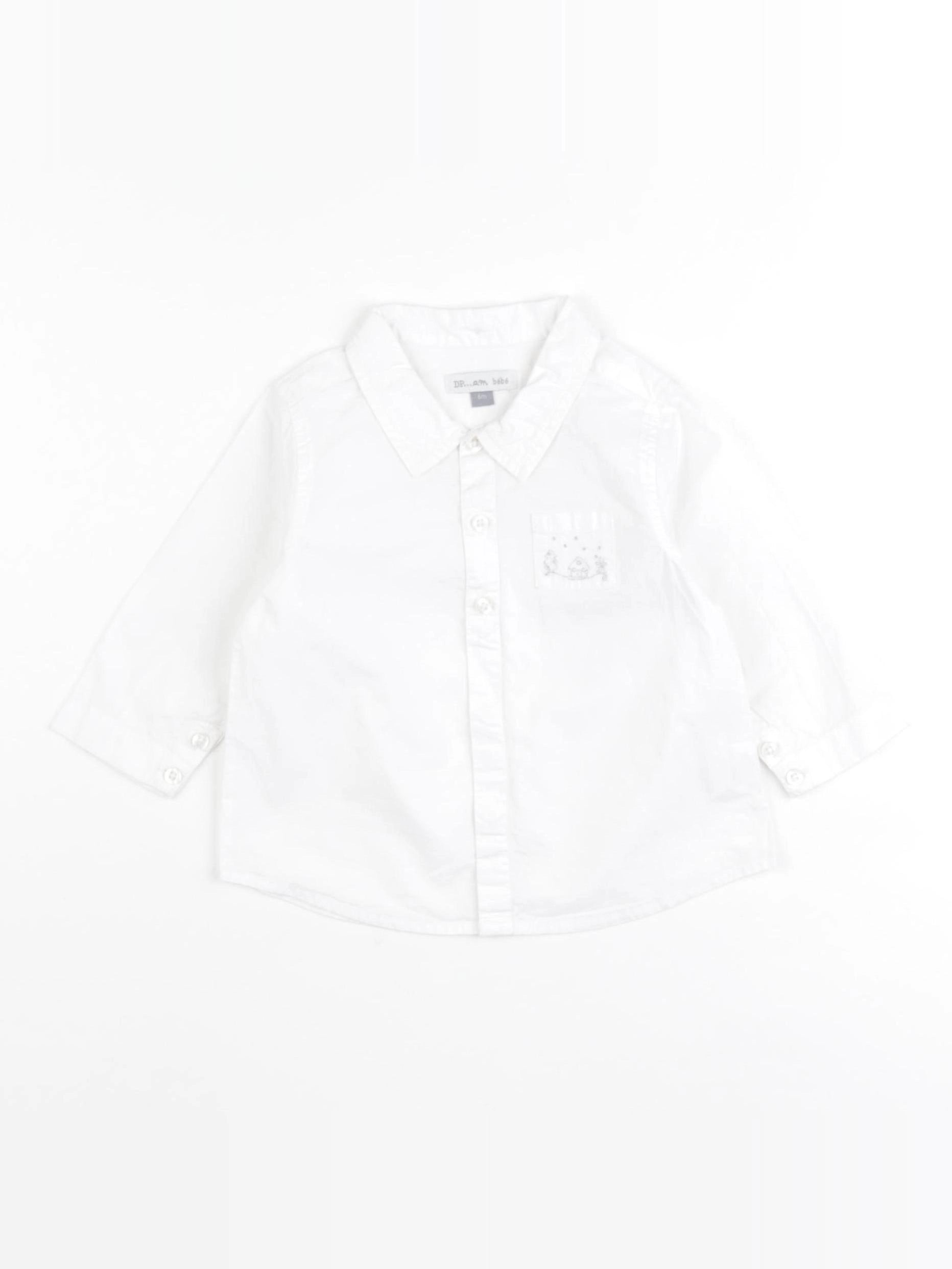 DPAM - chemise blanc - 6 mois