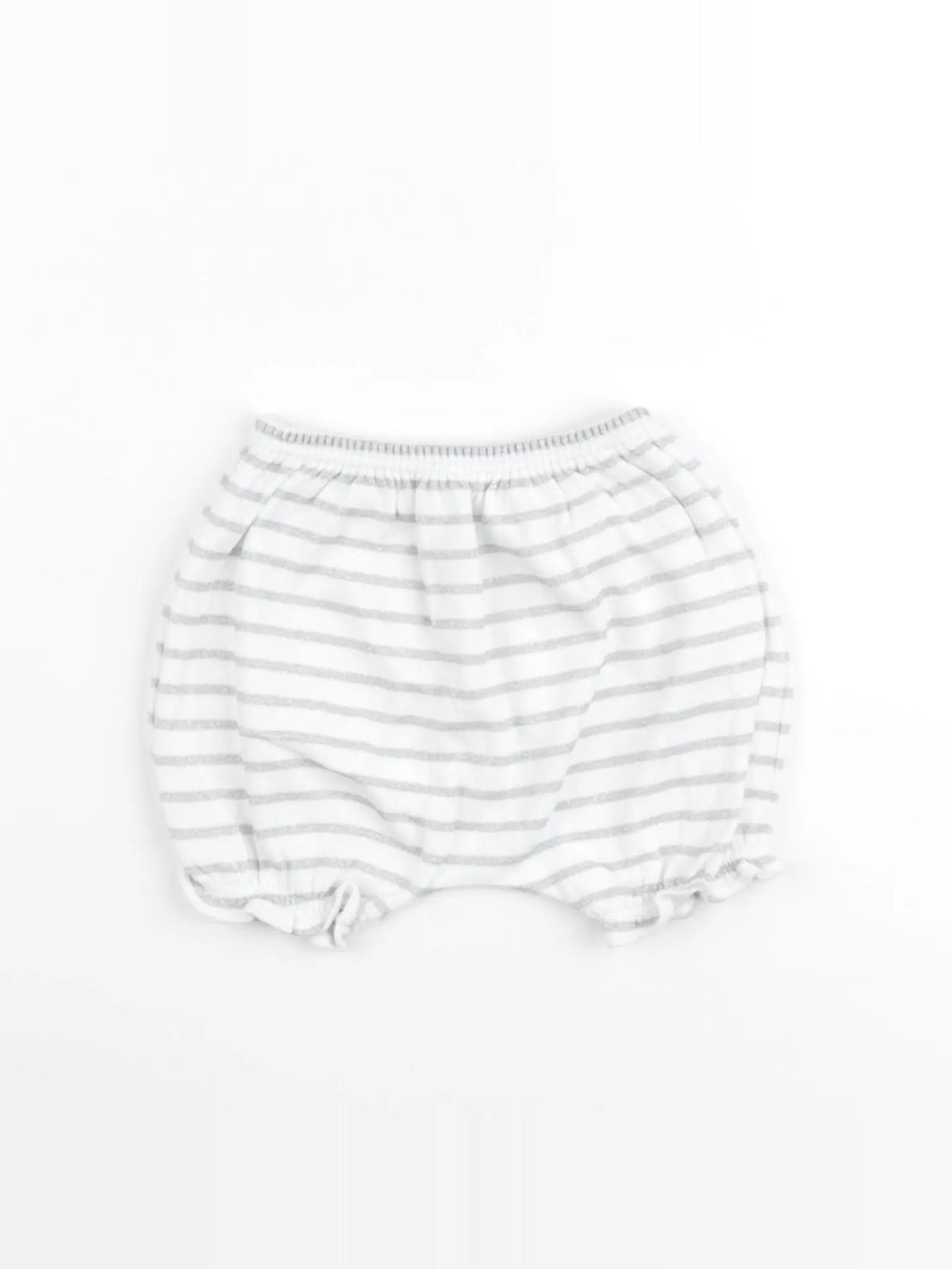Petit Bateau - bloomer blanc, argent - 12 mois