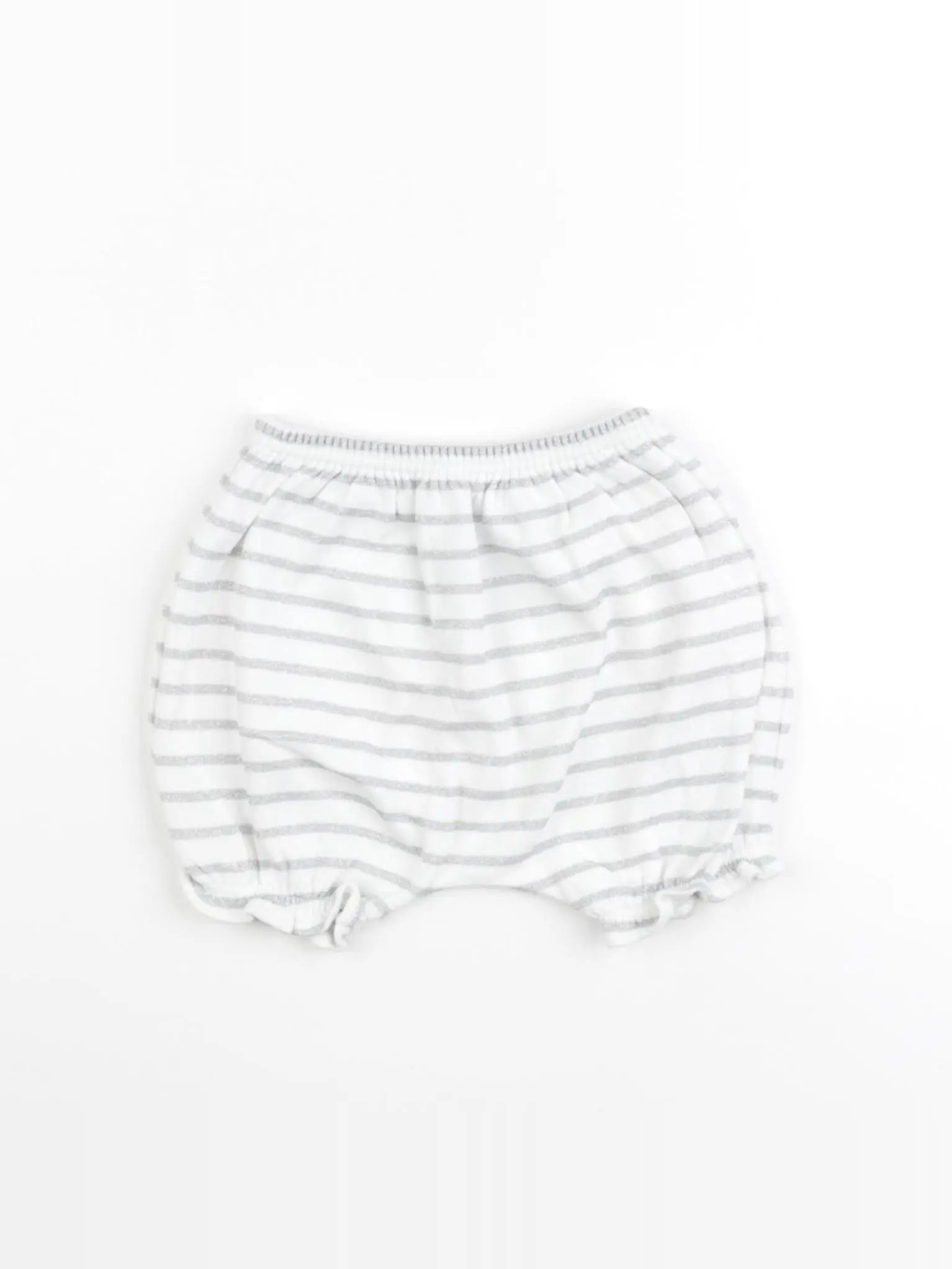 Petit Bateau - bloomer blanc, argent - 12 mois