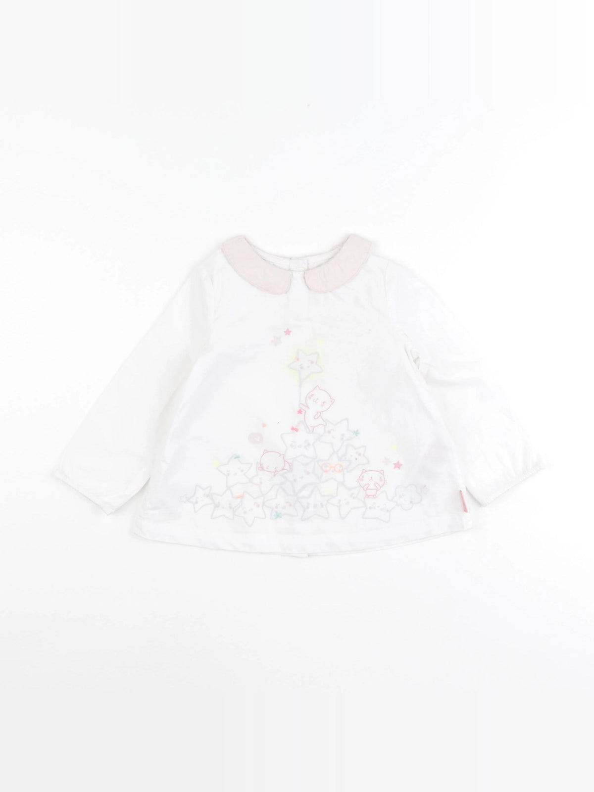 DPAM - blouse blanc - 18 mois