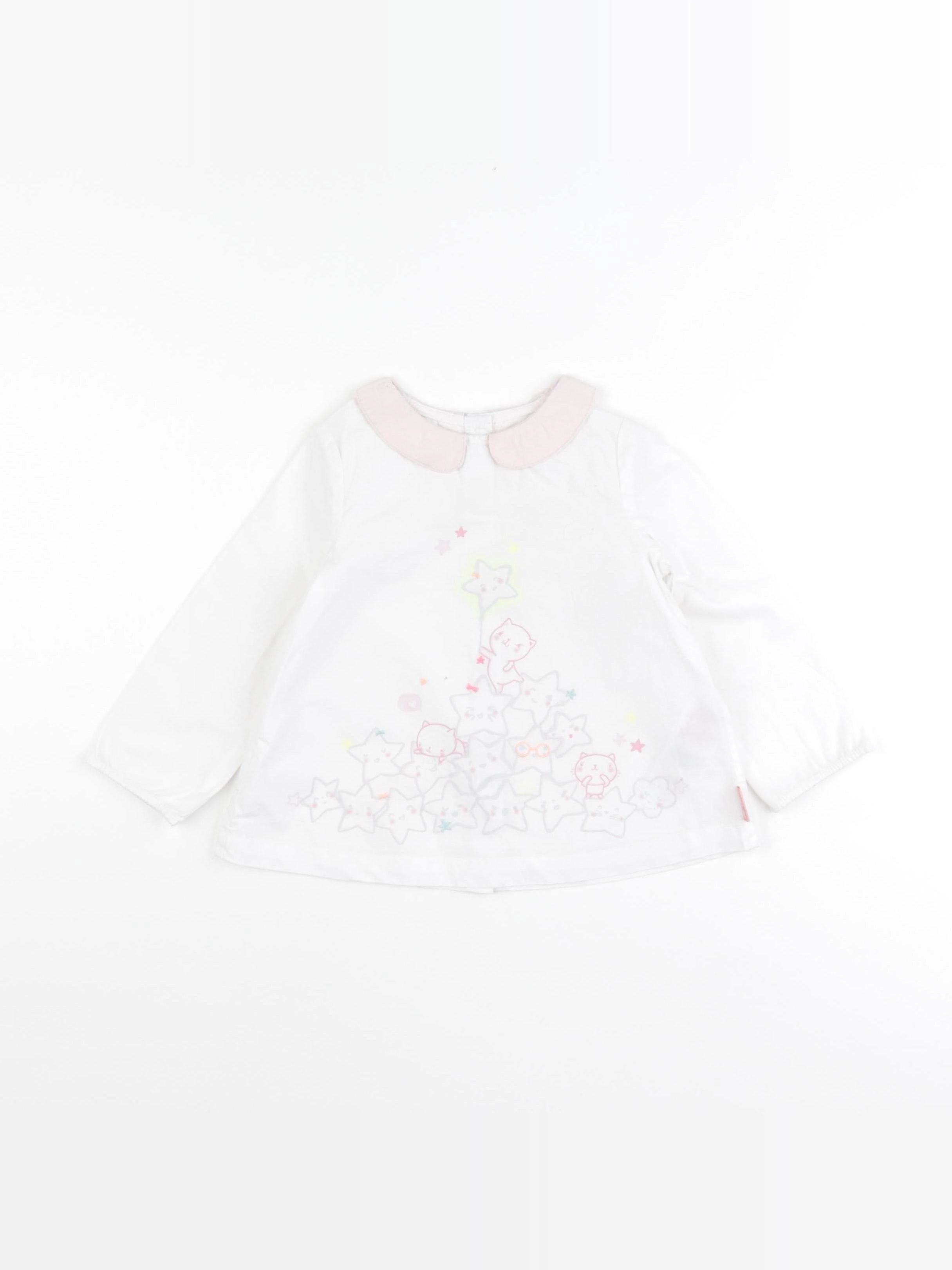 DPAM - blouse blanc - 18 mois
