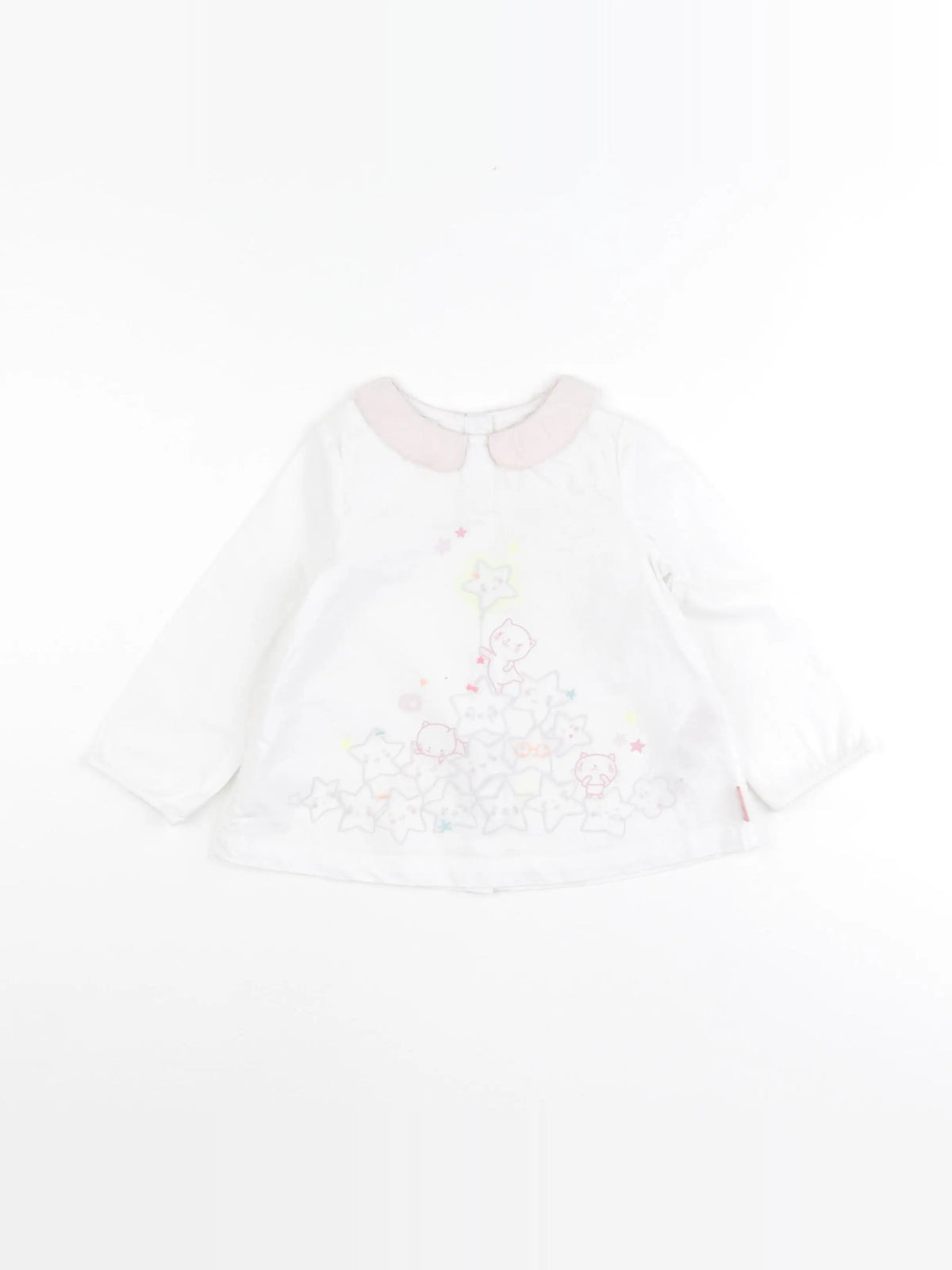 DPAM - blouse blanc - 18 mois