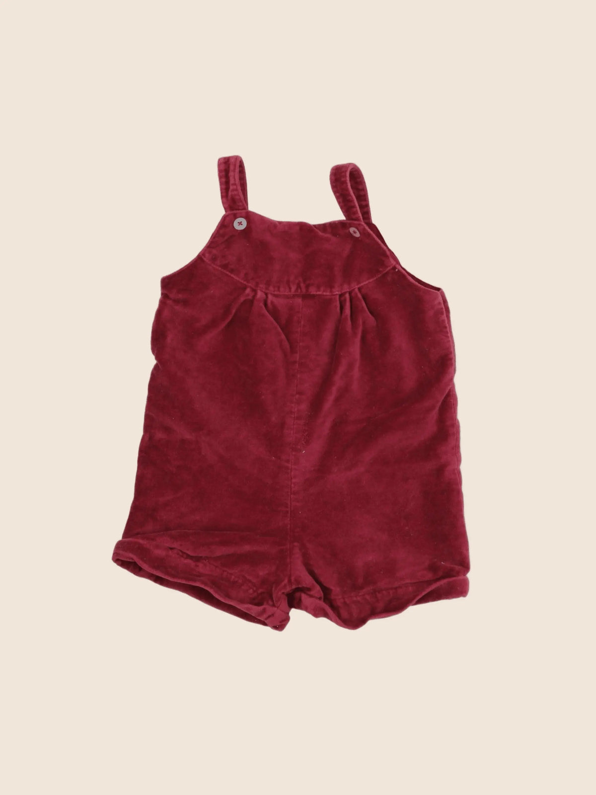 Natalys - salopette rouge - 24 mois