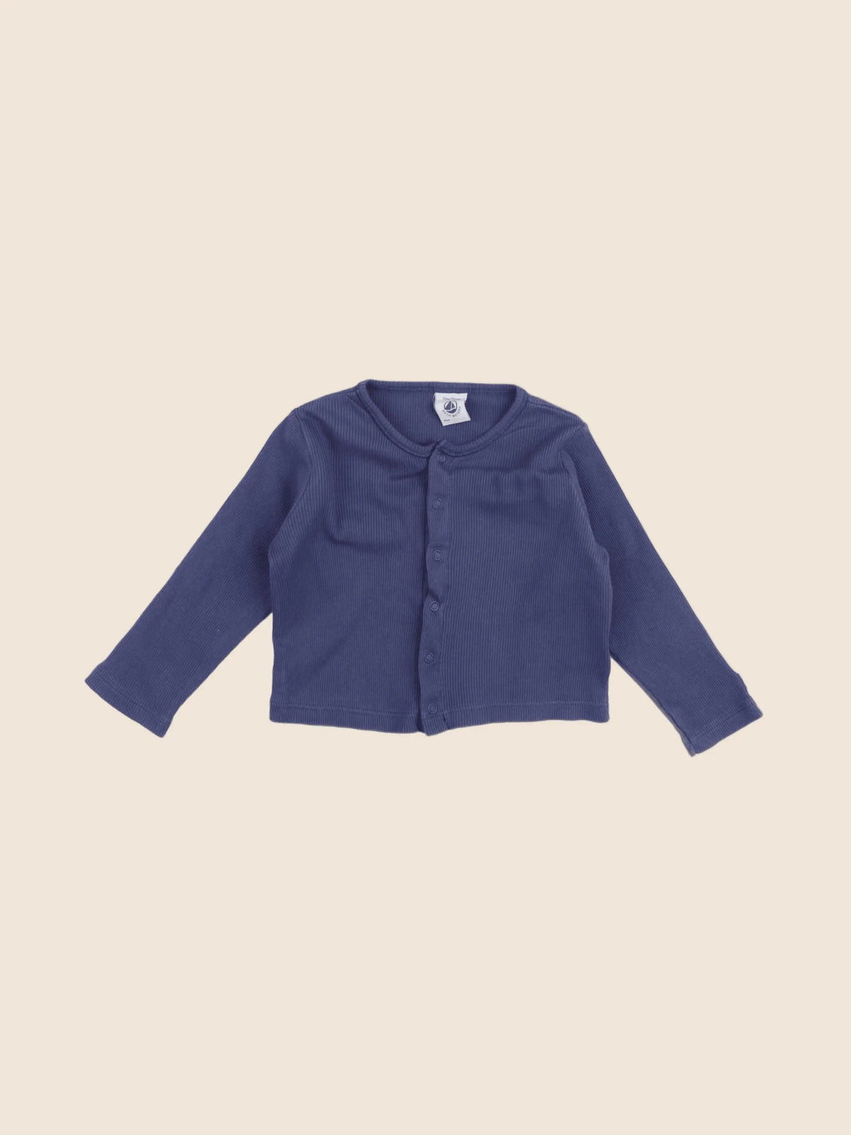 Petit Bateau - tee-shirt bleu - 12 mois