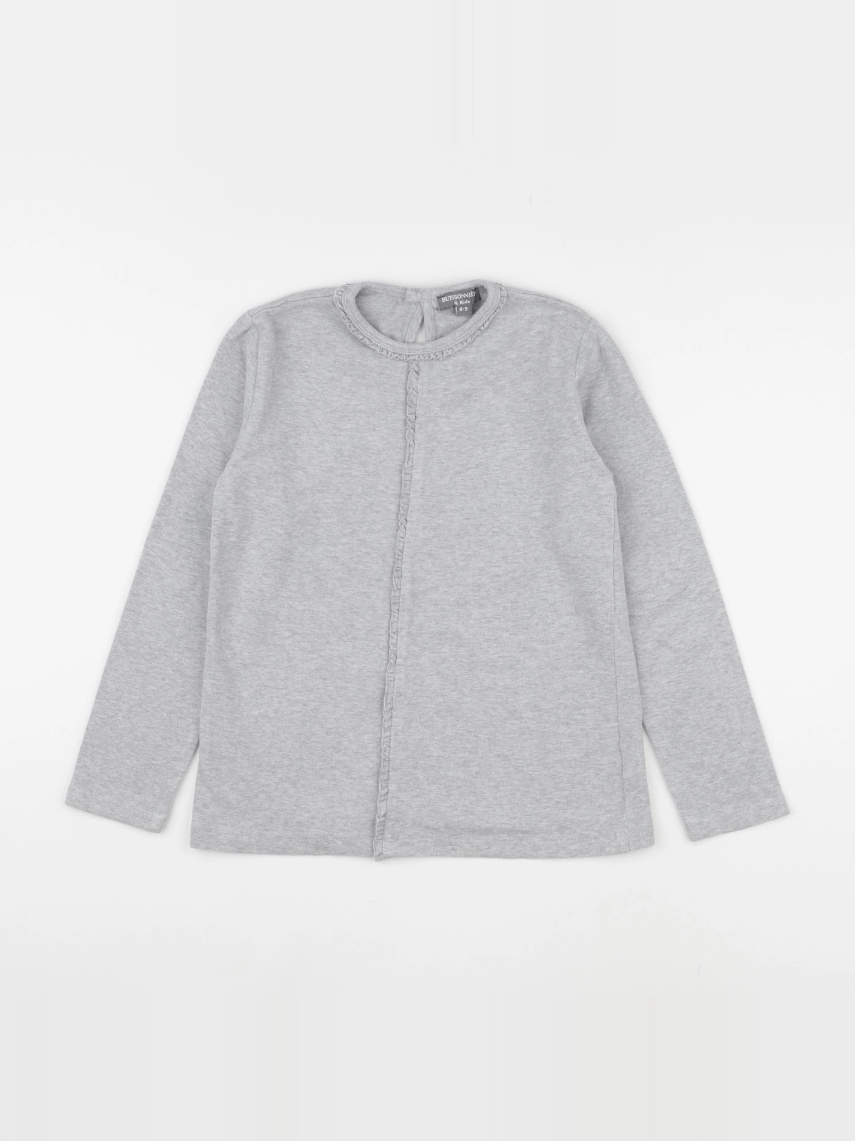 Buissonnière - sweat gris - 8/9 ans