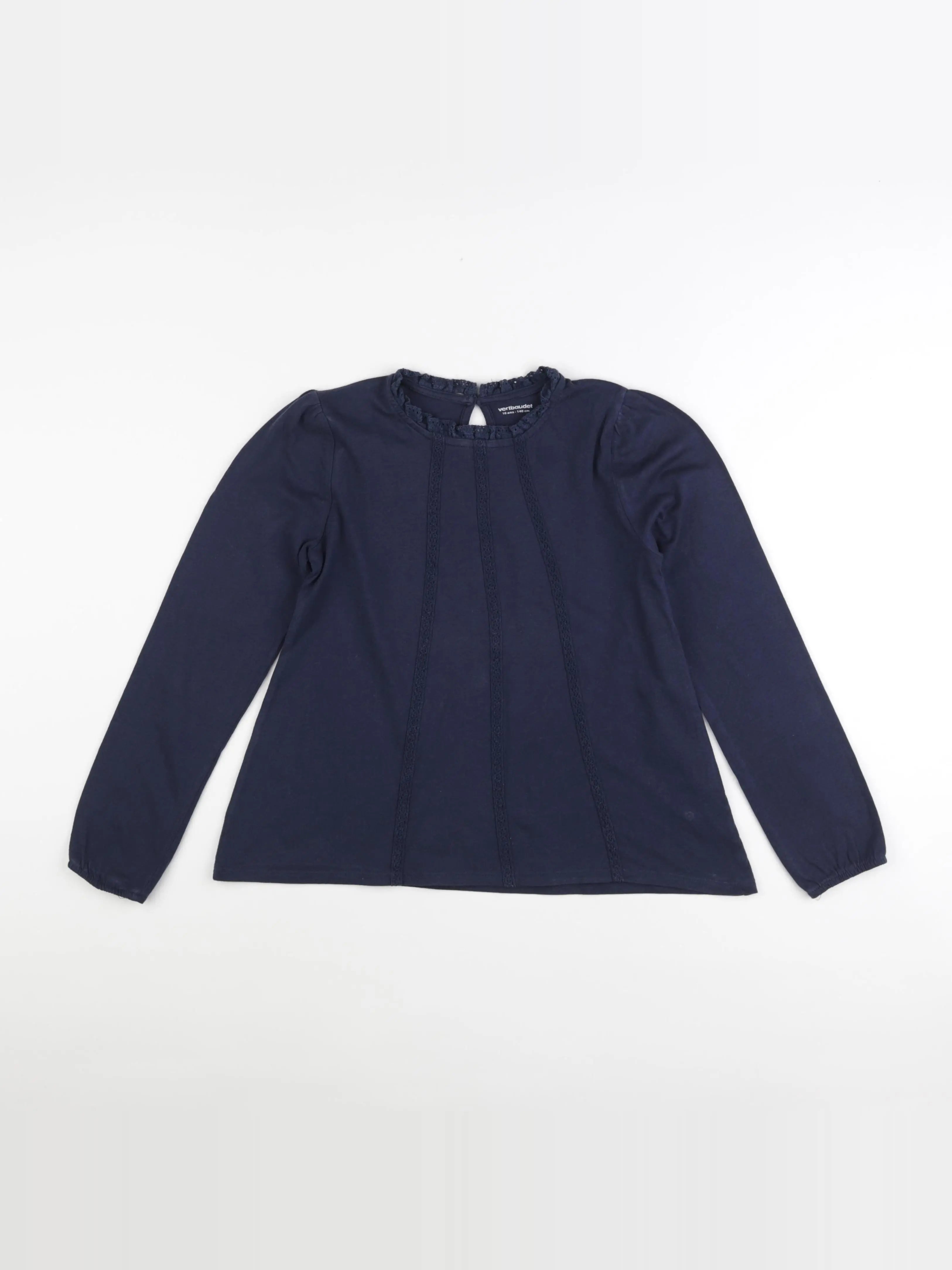 Vertbaudet - tee-shirt bleu - 10 ans