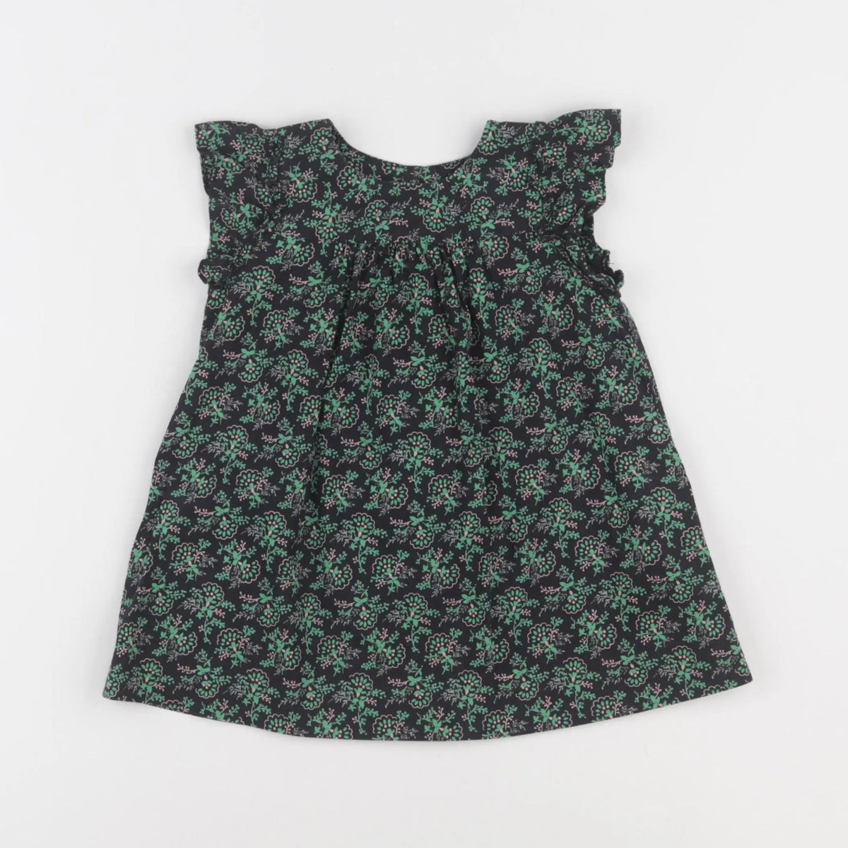 Bonpoint - robe vert - 12 mois