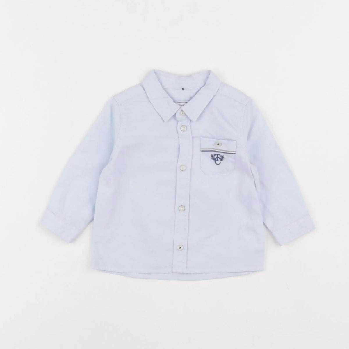 Tartine & Chocolat - chemise bleu - 6 mois