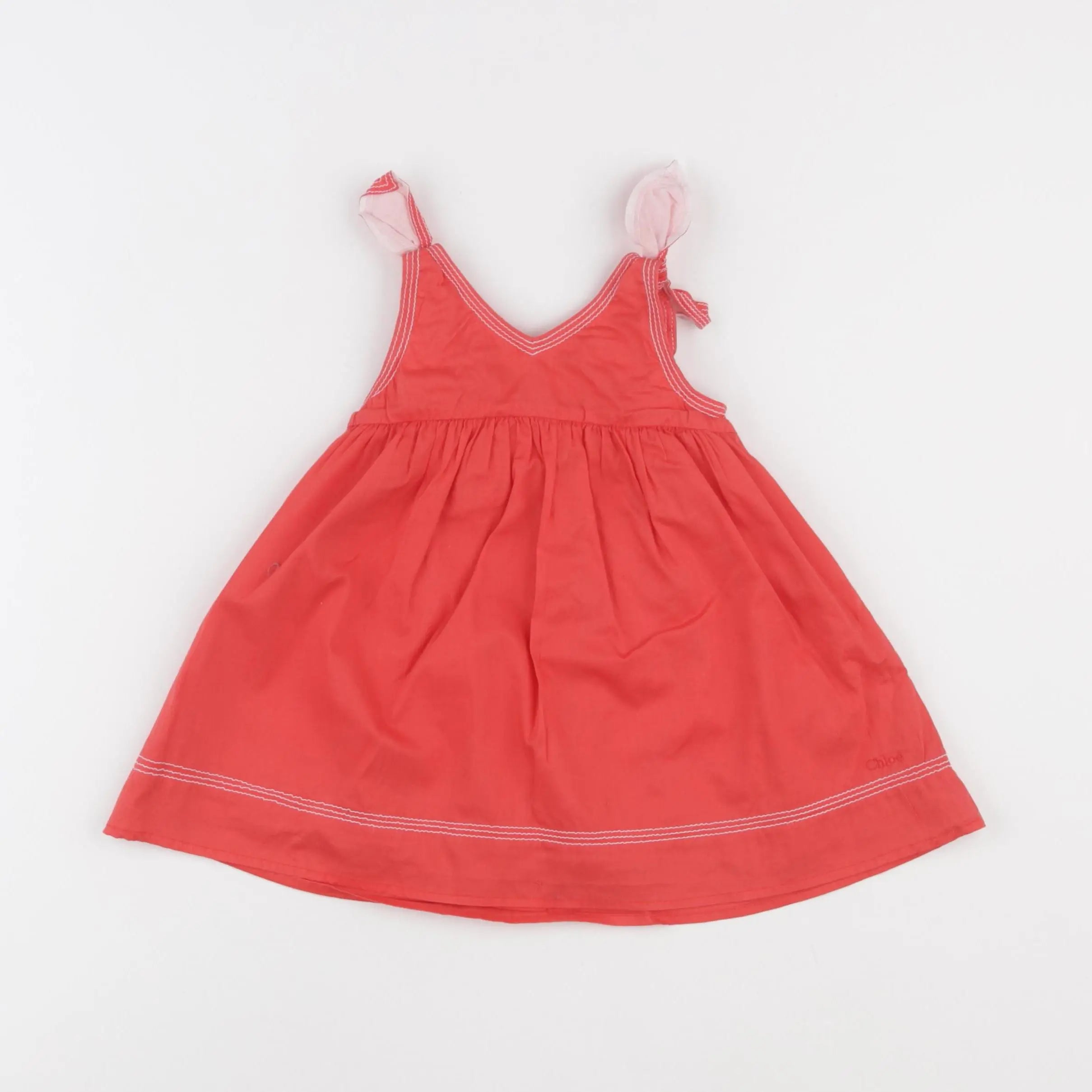 Chloé - robe rouge - 6 mois