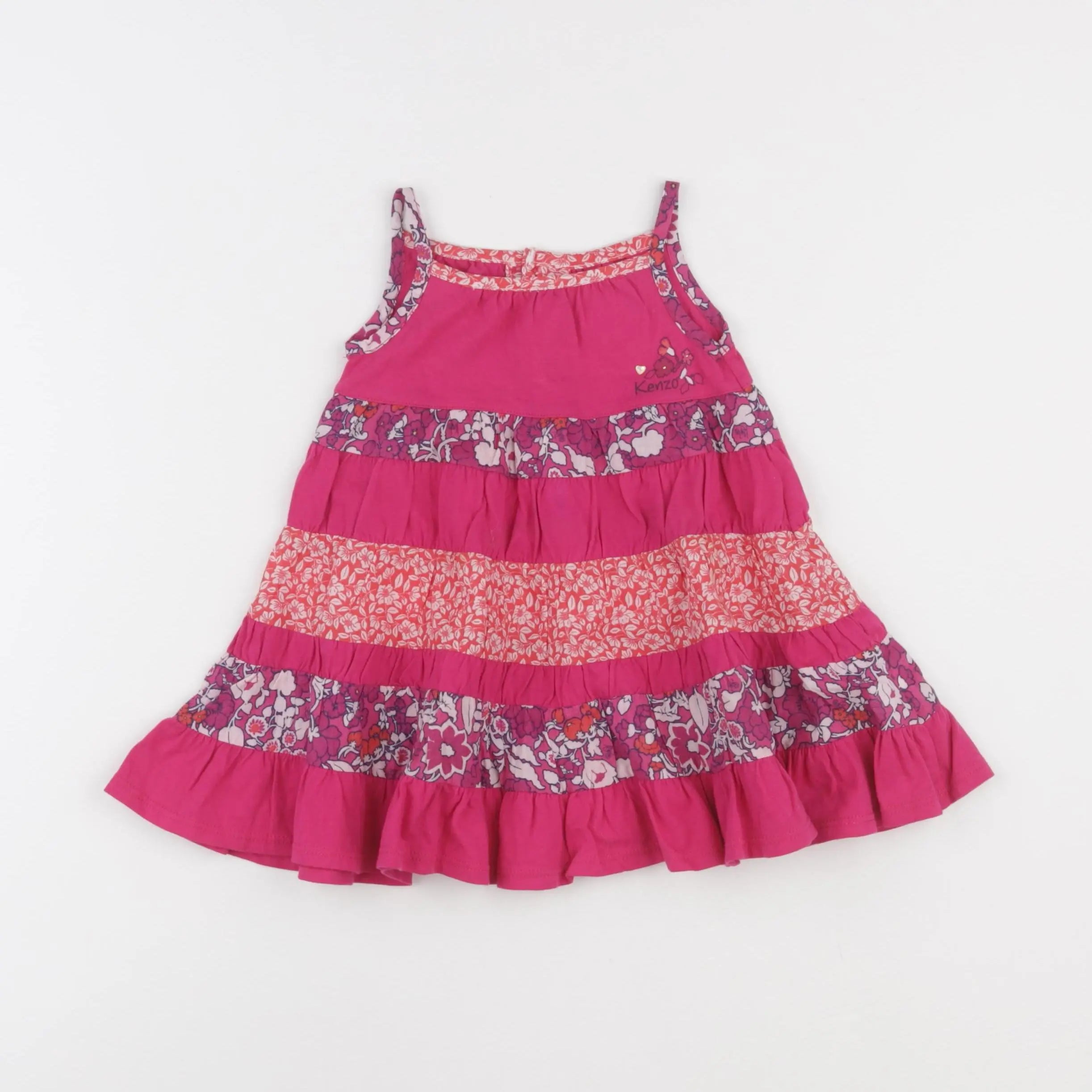 Kenzo - robe rose - 6 mois