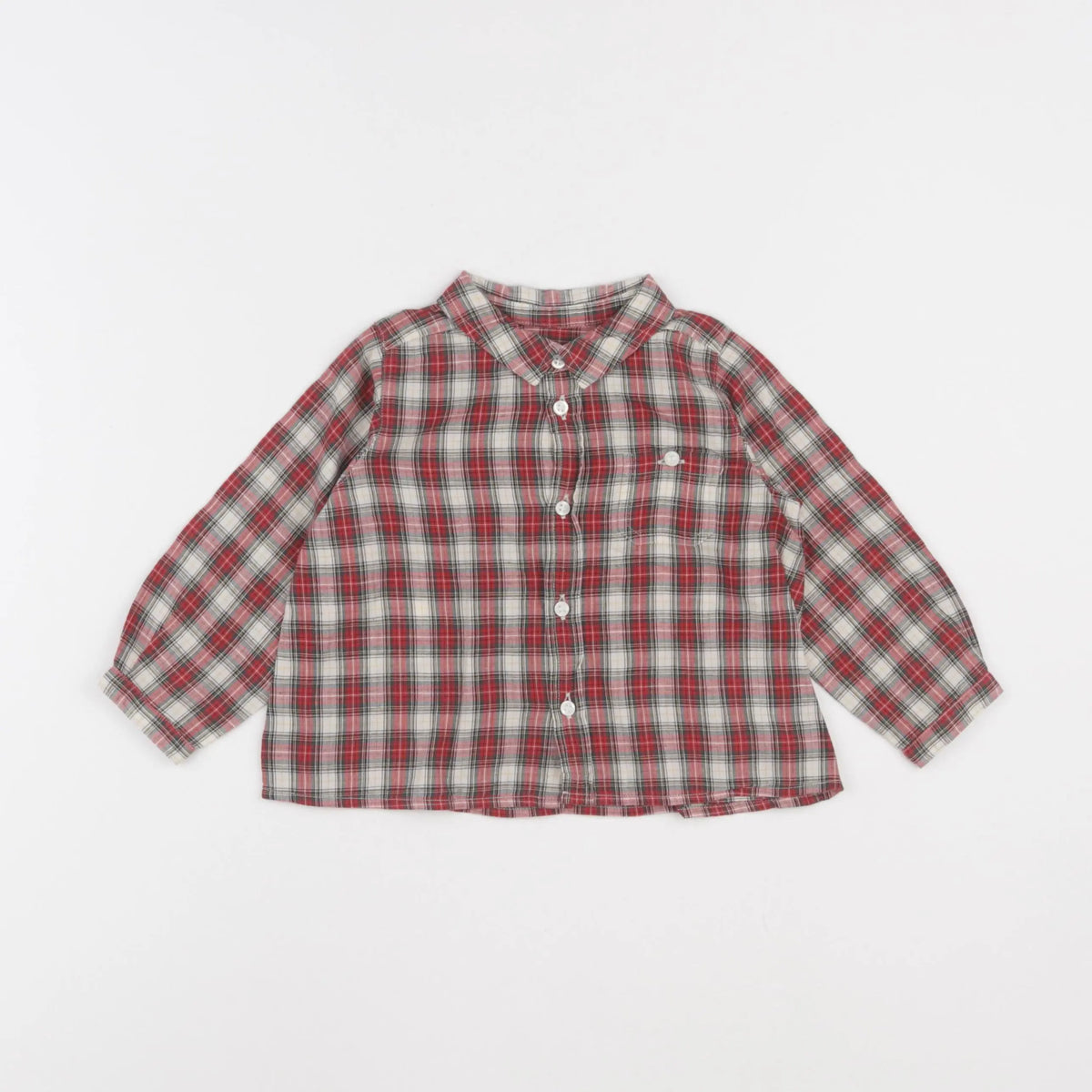 Bonpoint - chemise rouge - 18 mois