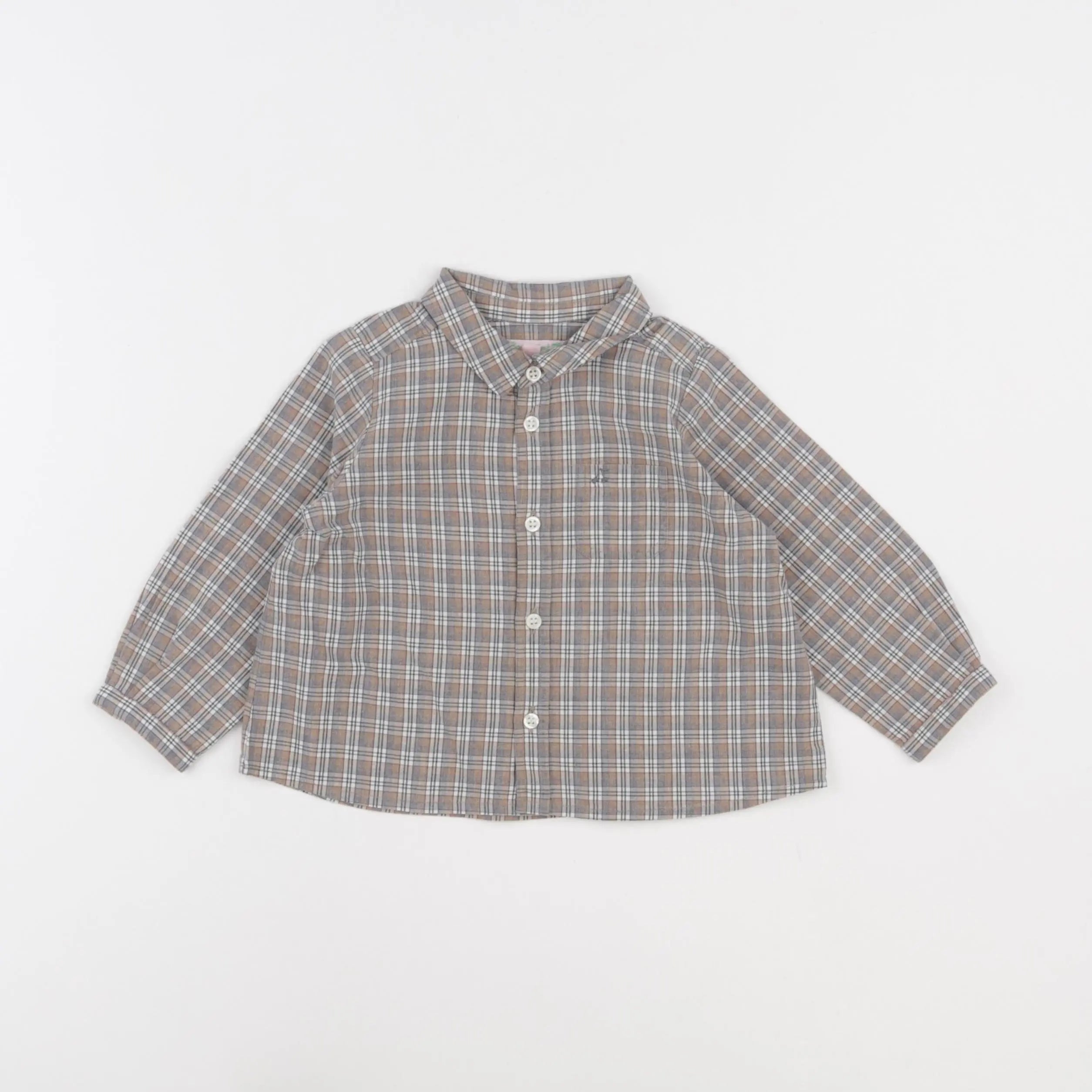 Bonpoint - chemise gris - 4 ans