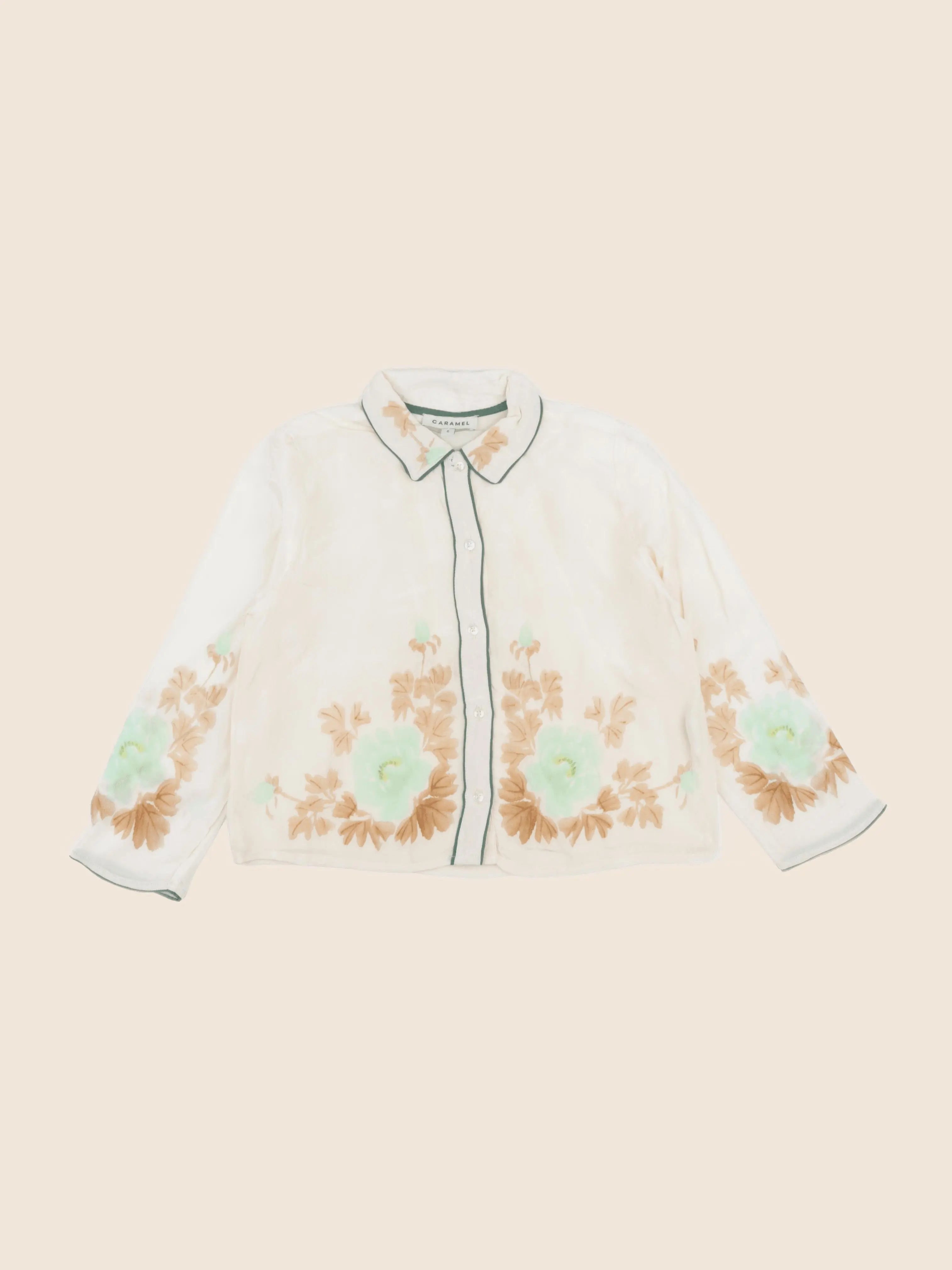 Caramel - chemise beige - 6 ans