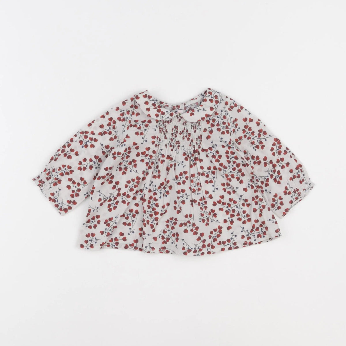 Bonpoint - blouse rouge - 6 mois